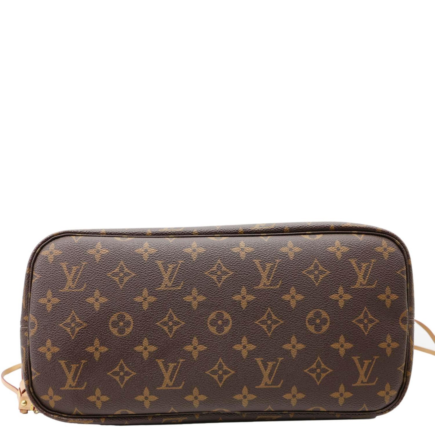 LOUIS VUITTON Neverfull MM Monogram Canvas Tote Bag Brown