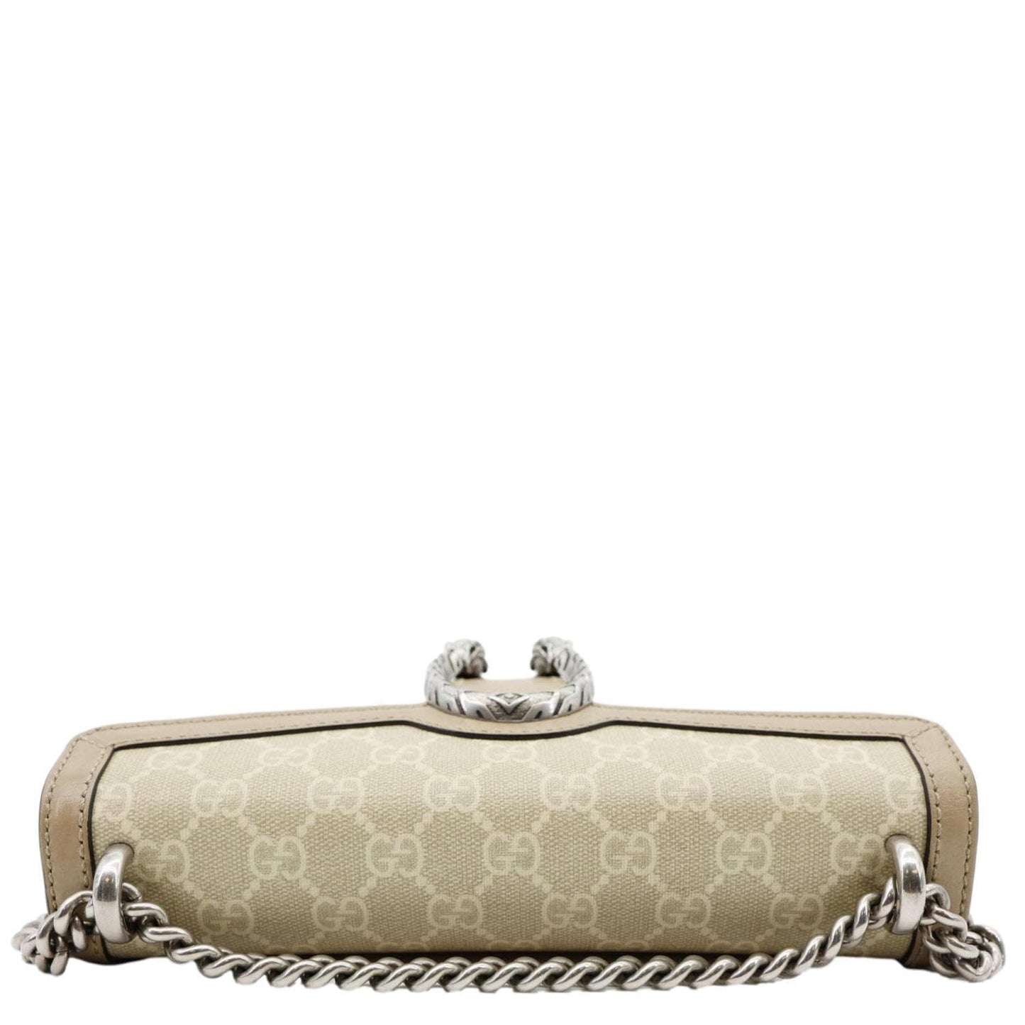 GUCCI Dionysus Small GG Supreme Shoulder Bag Beige 499623