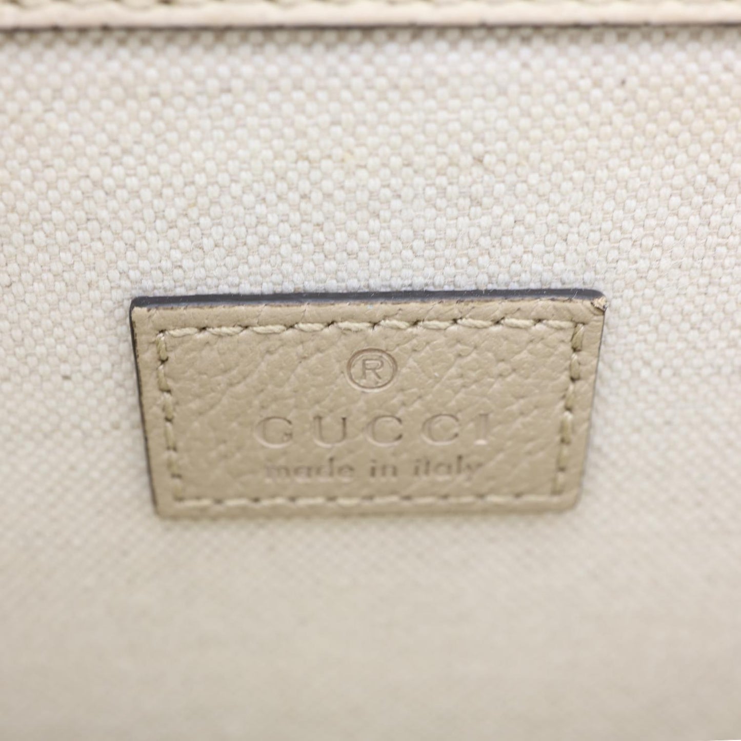 GUCCI Dionysus Small GG Supreme Shoulder Bag Beige 499623
