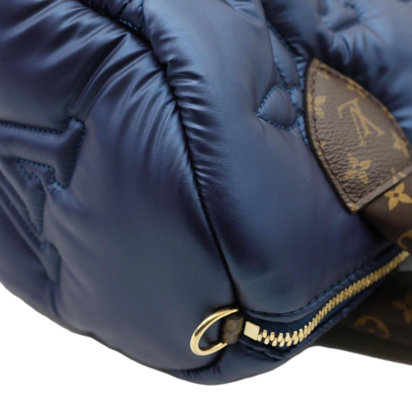LOUIS VUITTON Speedy Pillow Bandouliere 25 Econyl Nylon Crossbody Bag Navy Blue