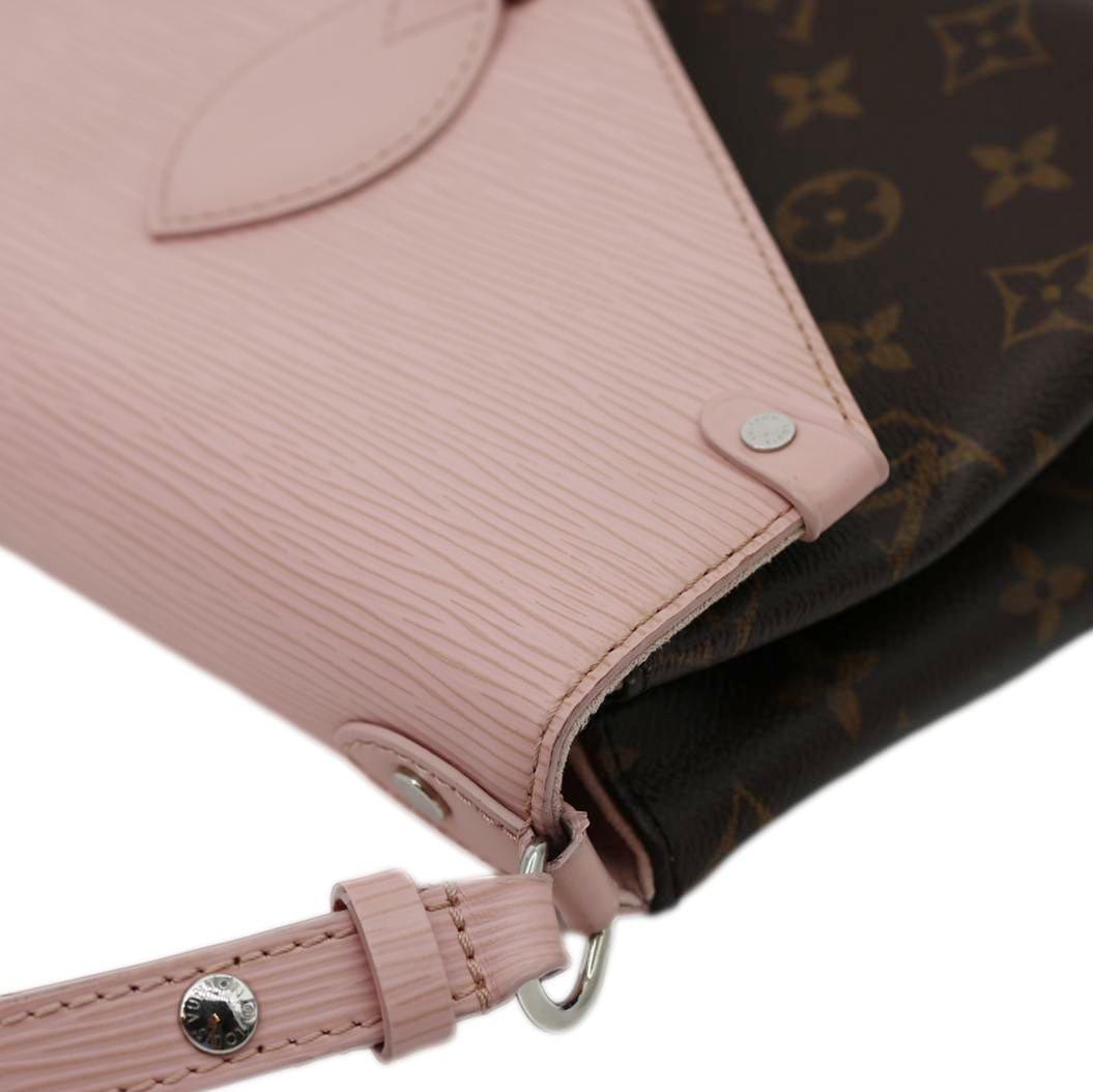 LOUIS VUITTON Saint Michel Monogram Epi Shoulder Bag Pink