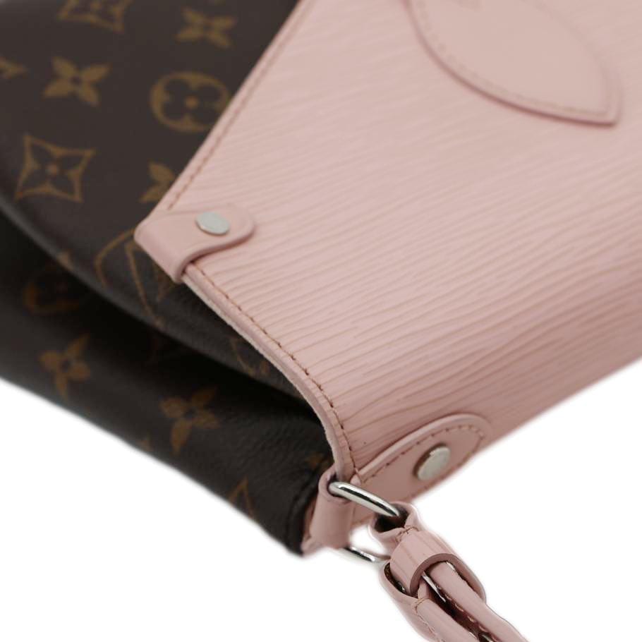 LOUIS VUITTON Saint Michel Monogram Epi Shoulder Bag Pink