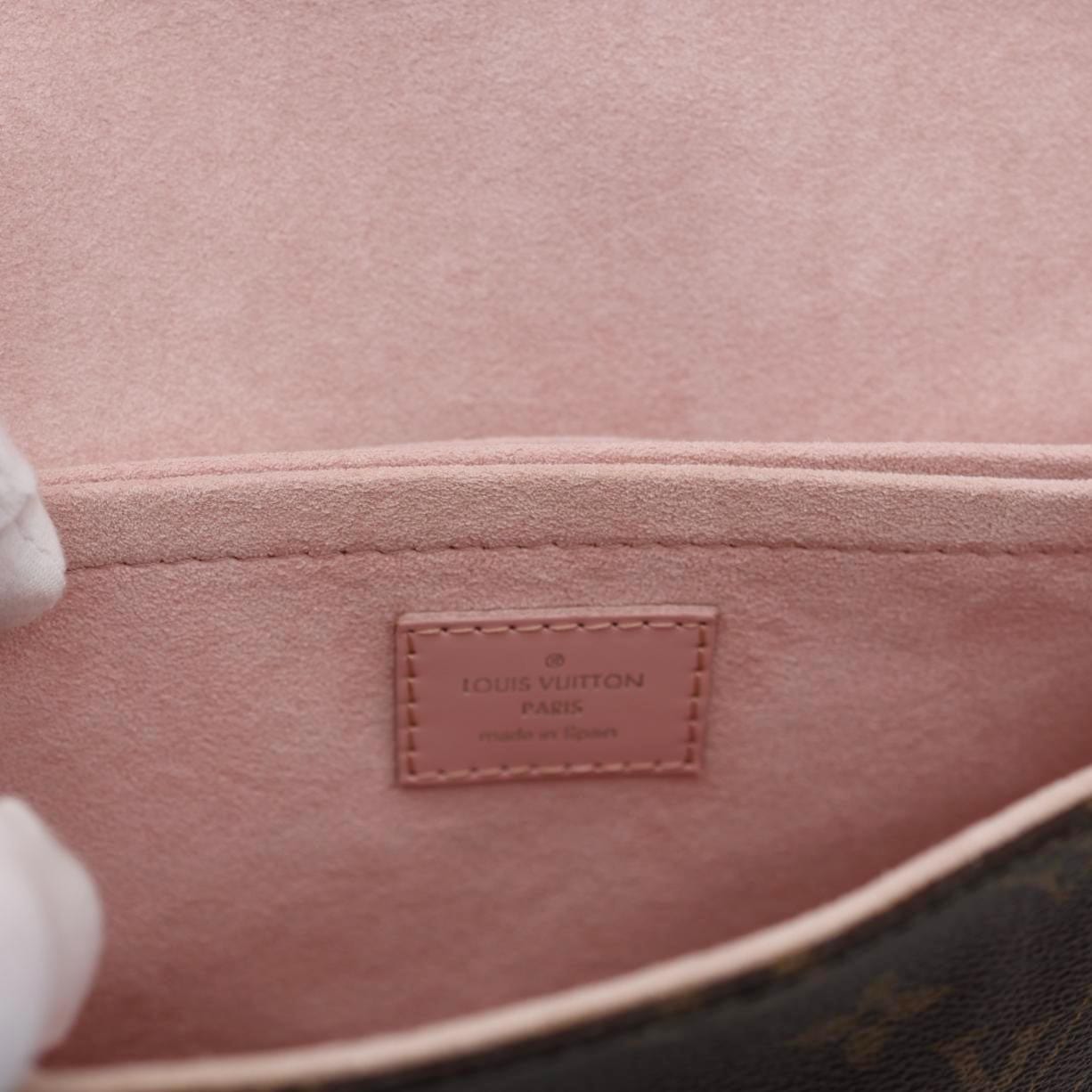 LOUIS VUITTON Saint Michel Monogram Epi Shoulder Bag Pink