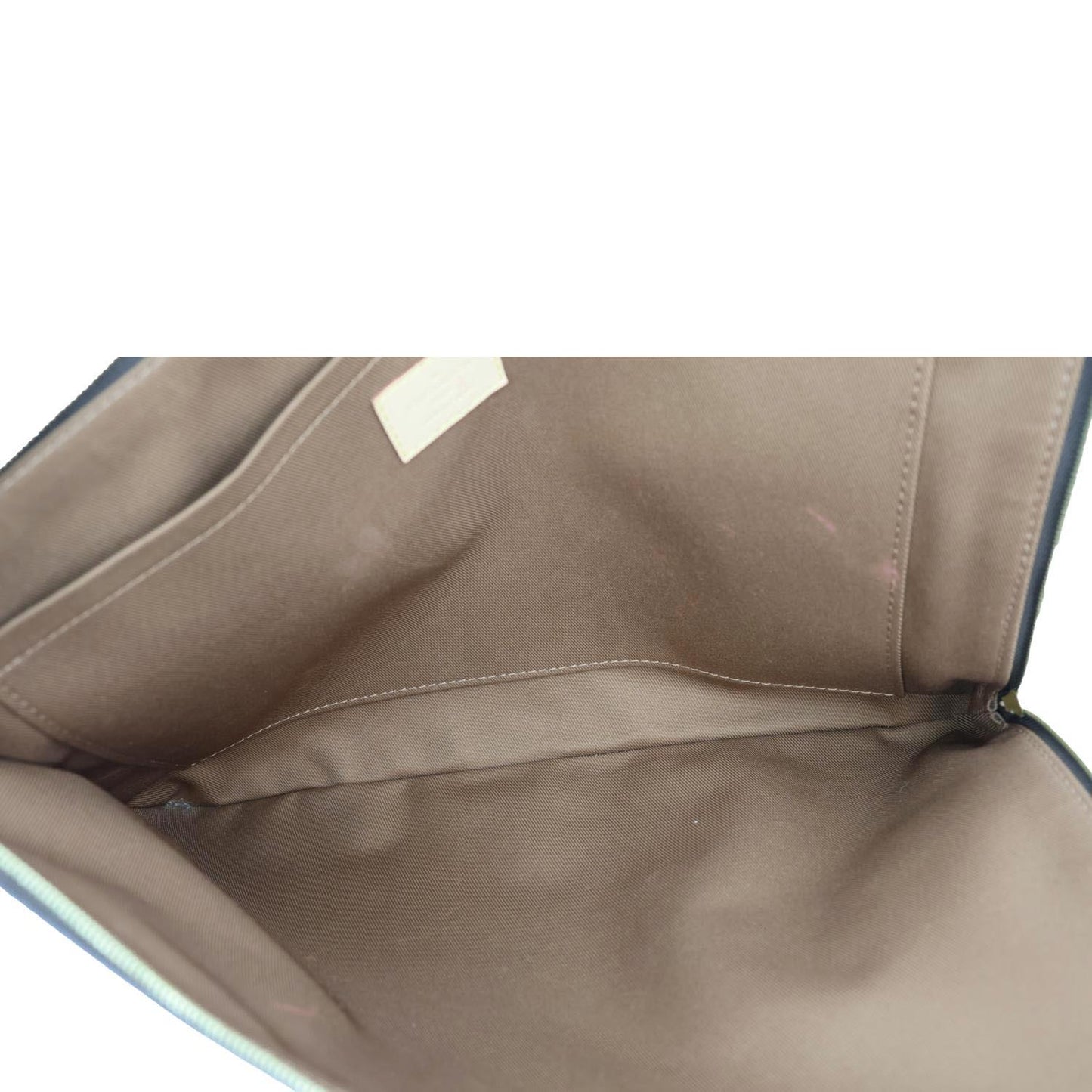 LOUIS VUITTON Etui Voyage MM Monogram Canvas Pouch Bag Brown