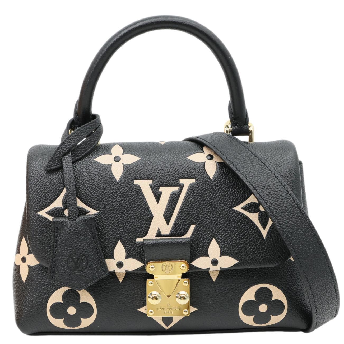 LOUIS VUITTON Madeleine BB Monogram Empreinte Leather Crossbody Bag Bicolor