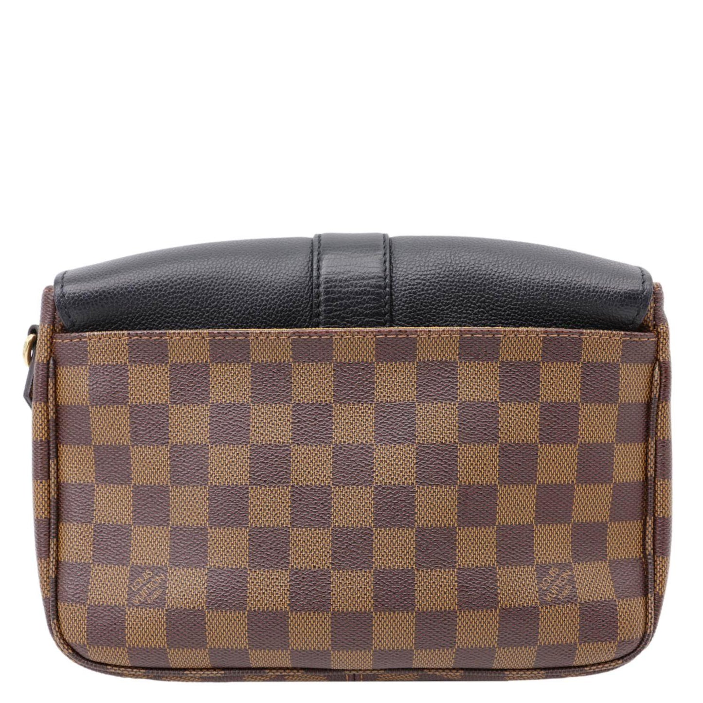 Louis Vuitton Clapton Damier Ebene Shoulder Bag Black