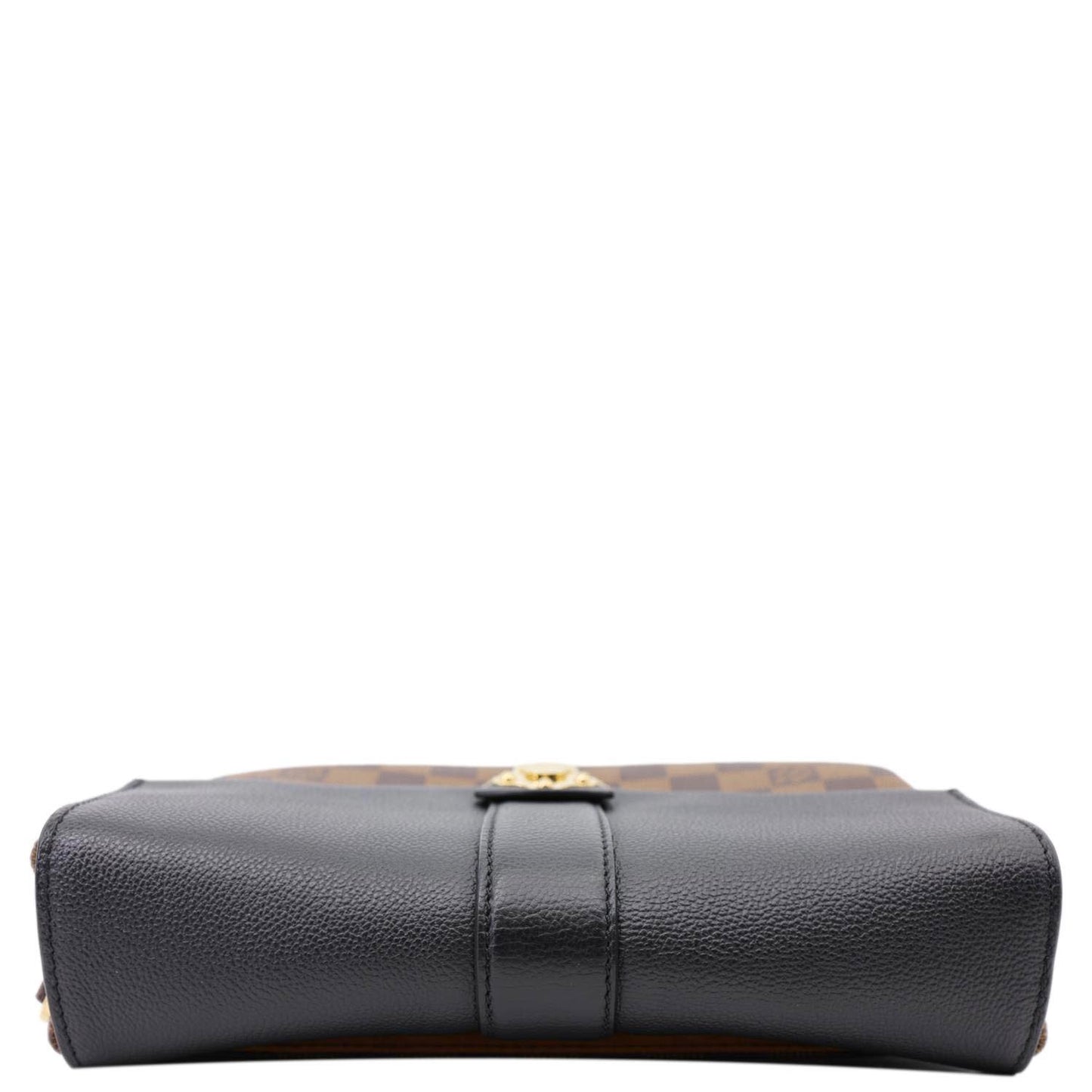 Louis Vuitton Clapton Damier Ebene Shoulder Bag Black