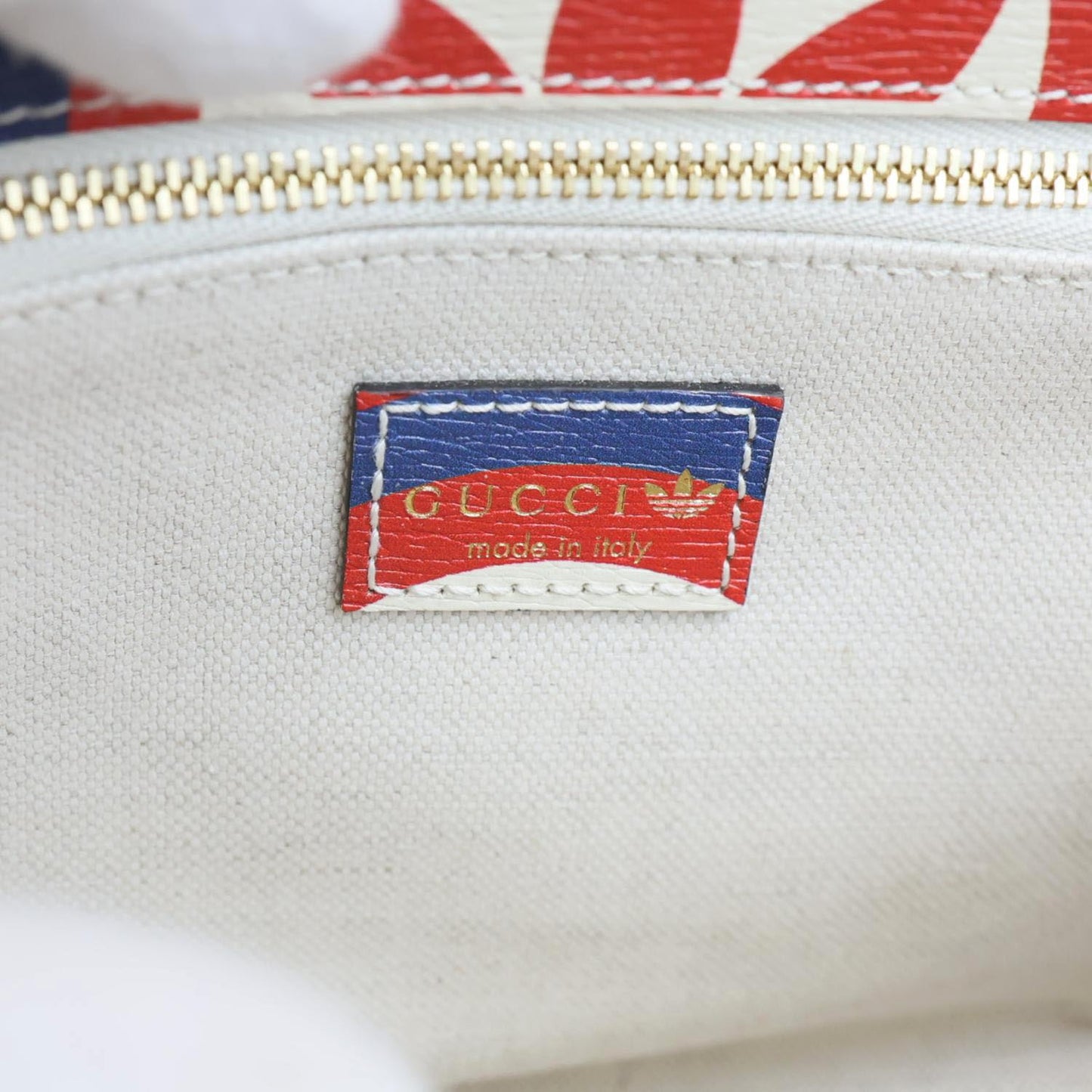 GUCCI  x Adidas Horsebit 1955 Leather Shoulder Bag Red 602204