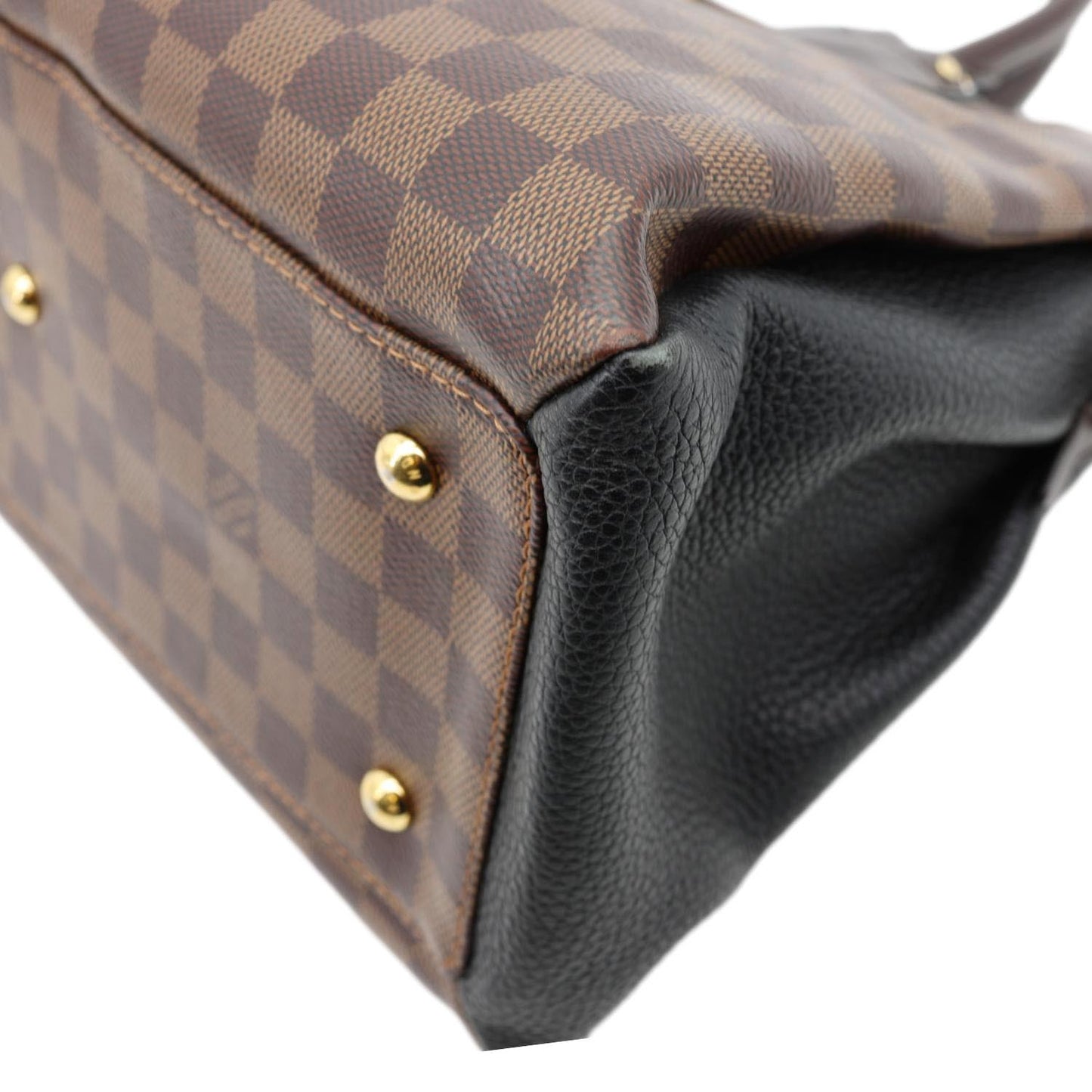LOUIS VUITTON Normandy Damier Ebene Satchel Shoulder Bag Brown