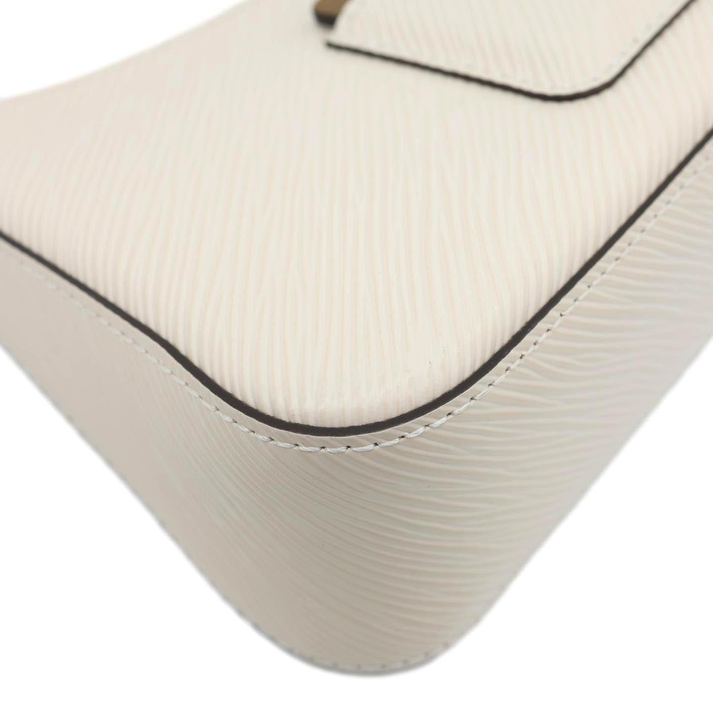 LOUIS VUITTON Marellini Epi Leather Shoulder Bag Quartz White