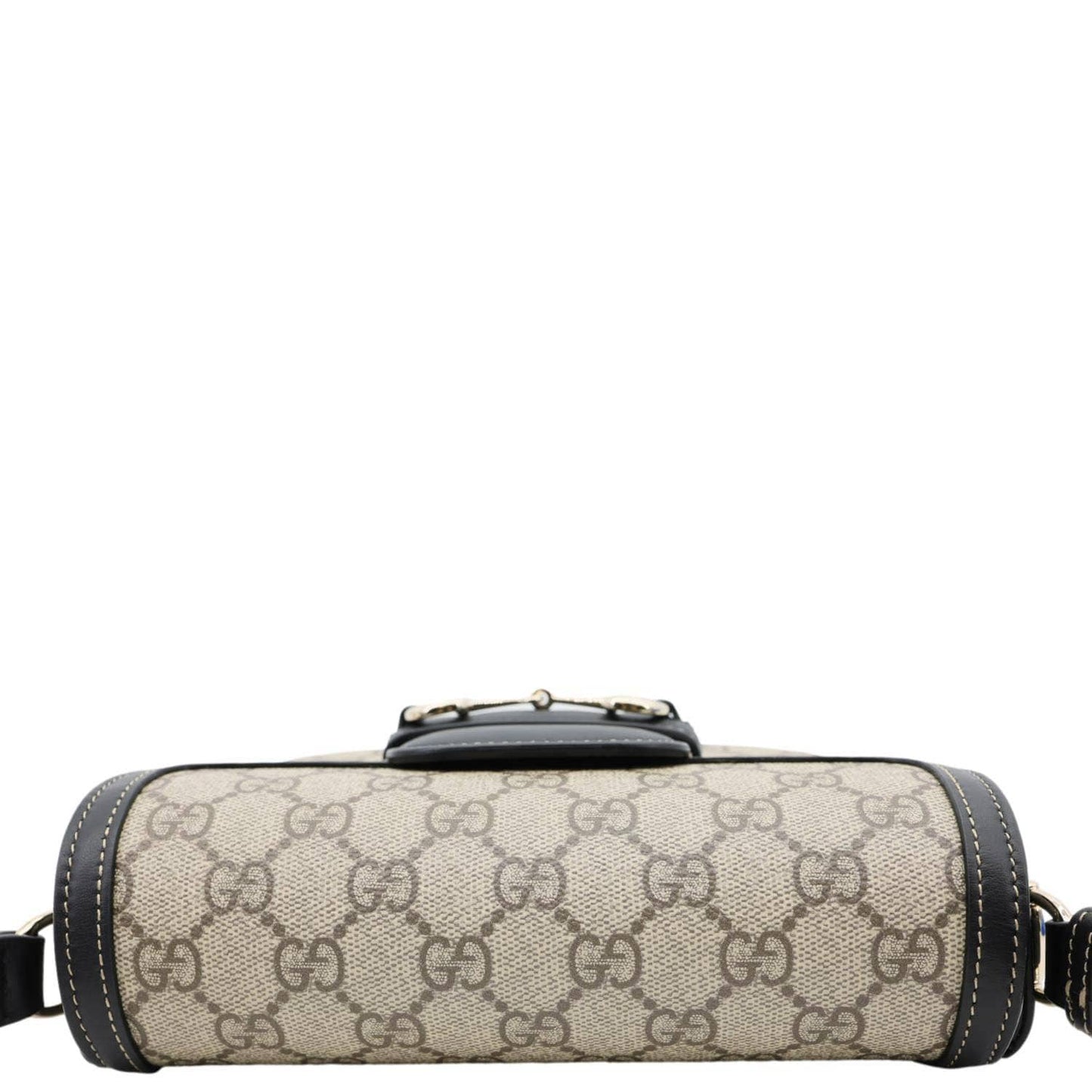 GUCCI Horsebit 1955 GG Supreme Canvas Shoulder Bag Beige 602204