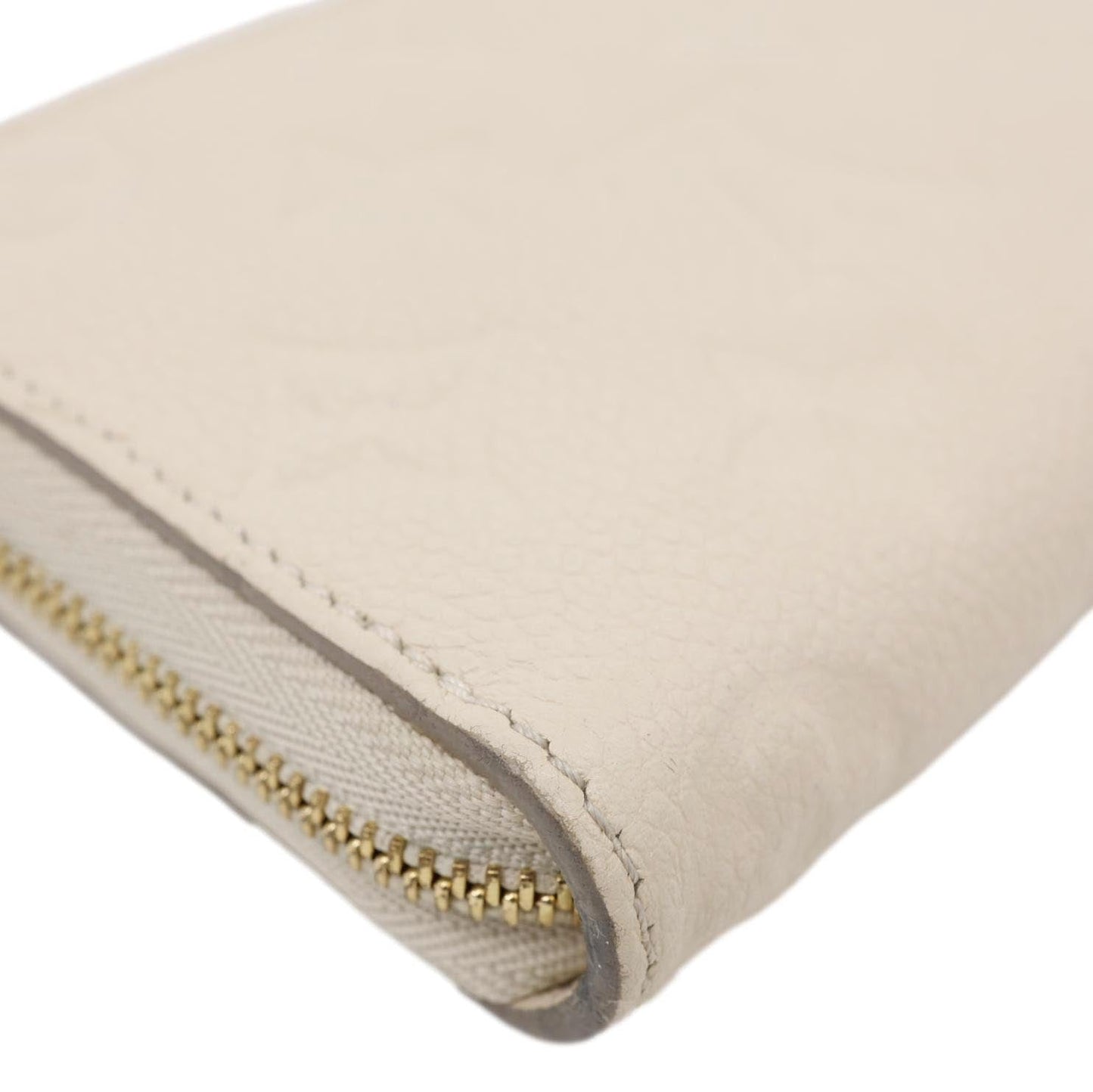 LOUIS VUITTON Zippy Coin Purse Monogram Empreinte Leather Pouch Off White