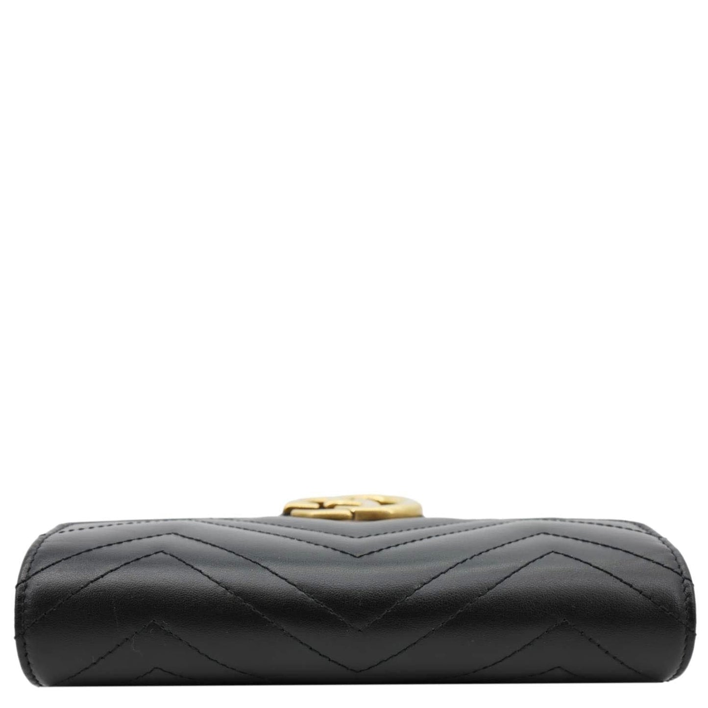 GUCCI GG Marmont Mini Matelasse Leather Crossbody Bag Black 474575