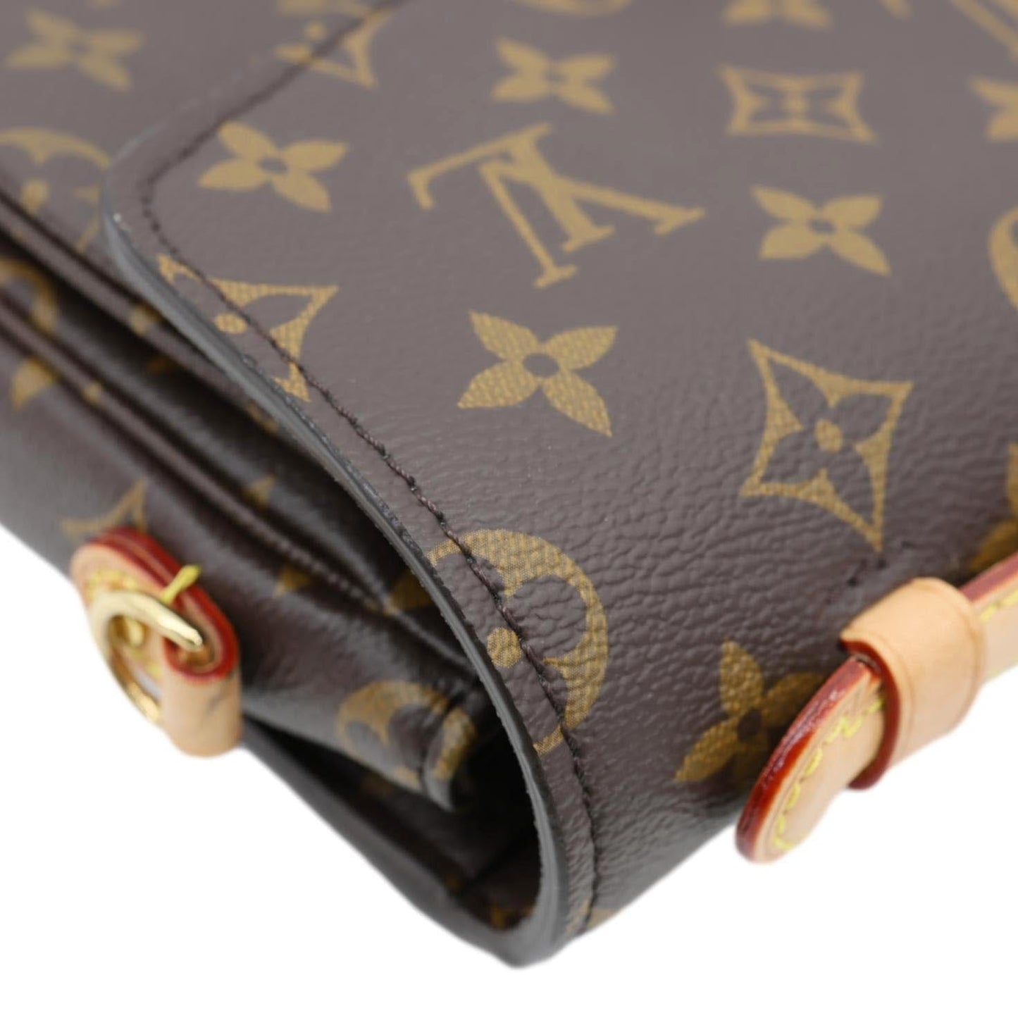 LOUIS VUITTON Metis Pochette Monogram Canvas Crossbody Bag Brown