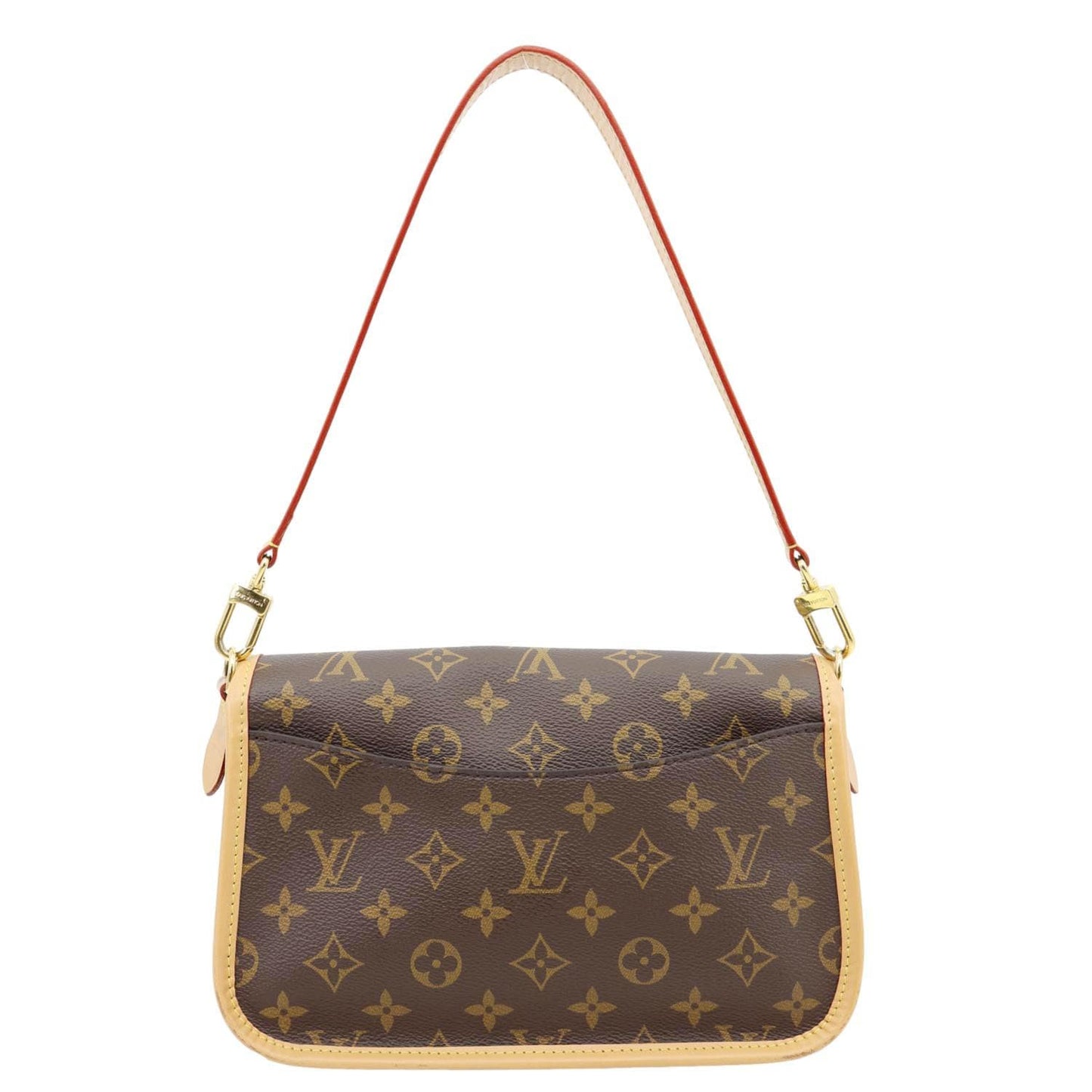 LOUIS VUITTON Diane Monogram Canvas Crossbody Bag Brown
