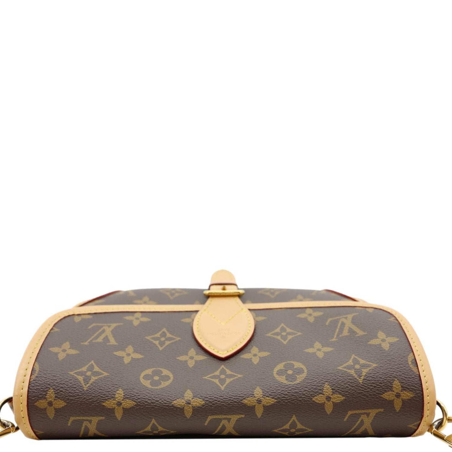 LOUIS VUITTON Diane Monogram Canvas Crossbody Bag Brown