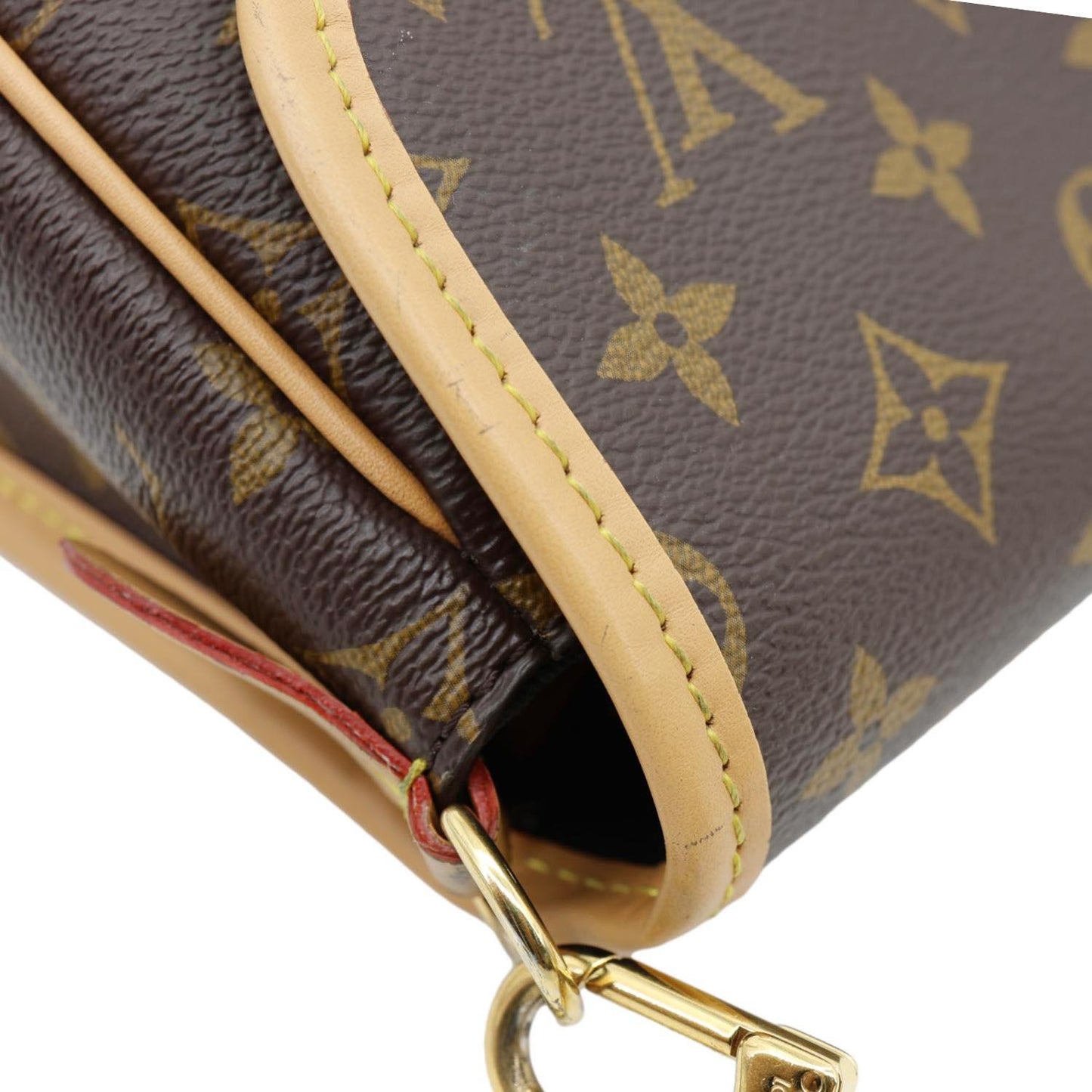 LOUIS VUITTON Diane Monogram Canvas Crossbody Bag Brown