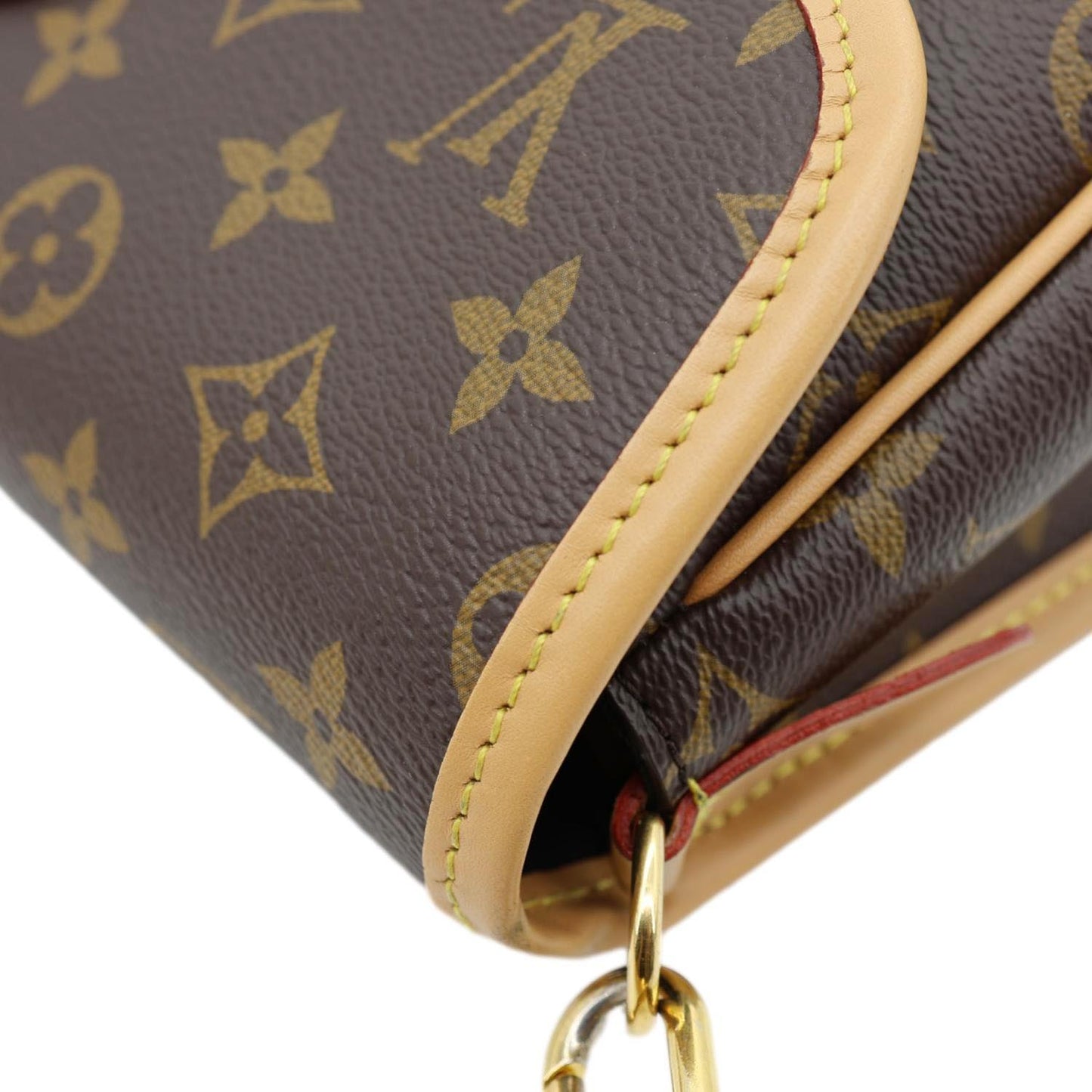LOUIS VUITTON Diane Monogram Canvas Crossbody Bag Brown
