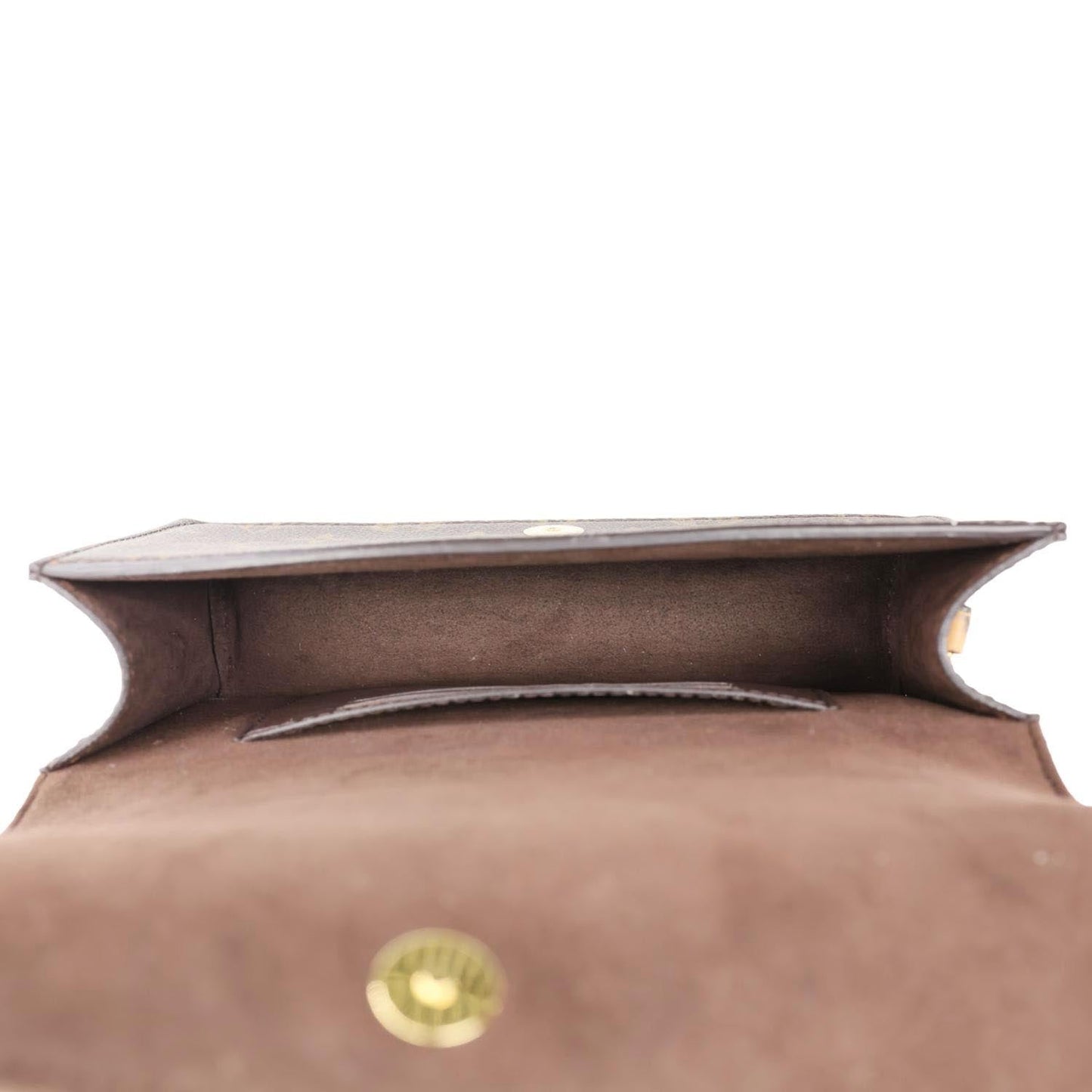 LOUIS VUITTON Lily Monogram Canvas Wallet On Chain Brown