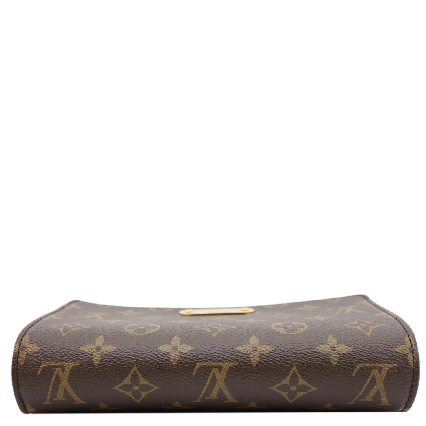LOUIS VUITTON Lily Monogram Canvas Wallet On Chain Brown