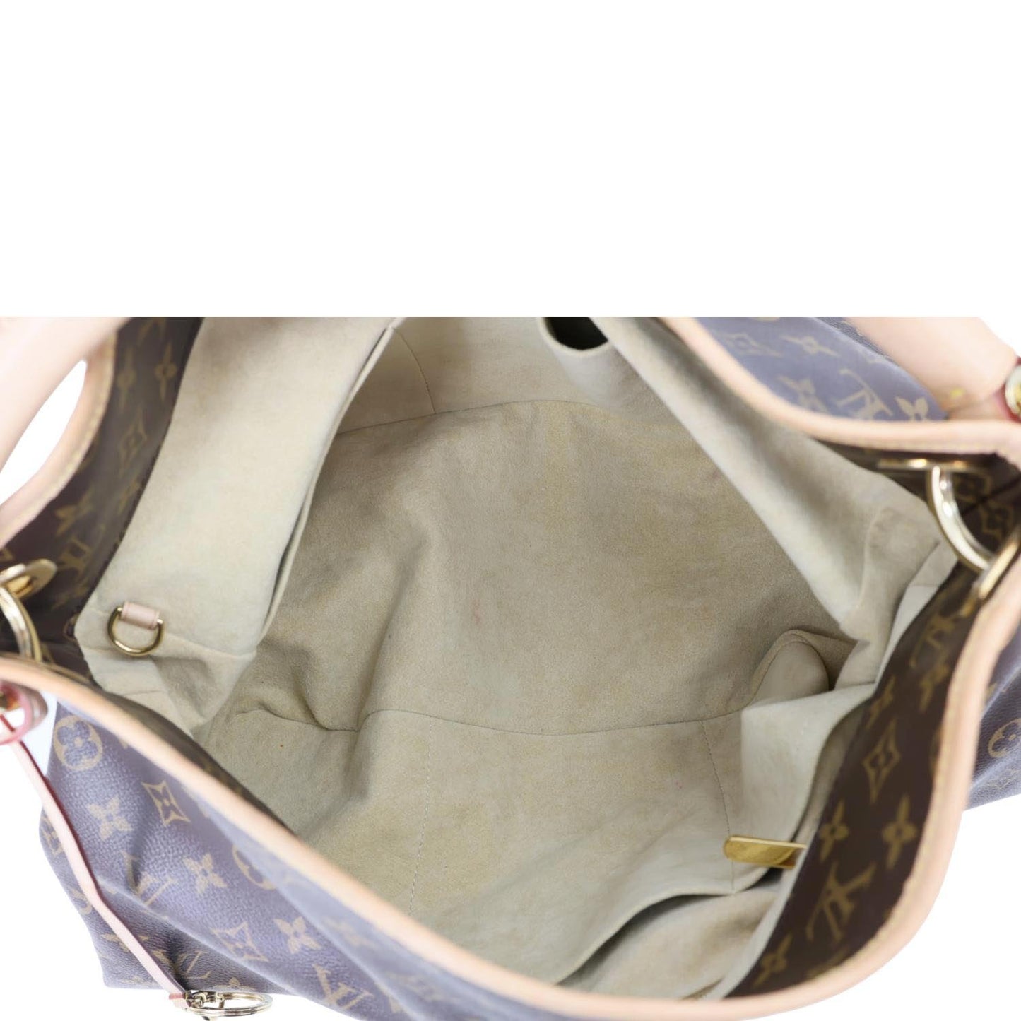 LOUIS VUITTON Artsy MM Monogram Canvas Hobo Bag Brown