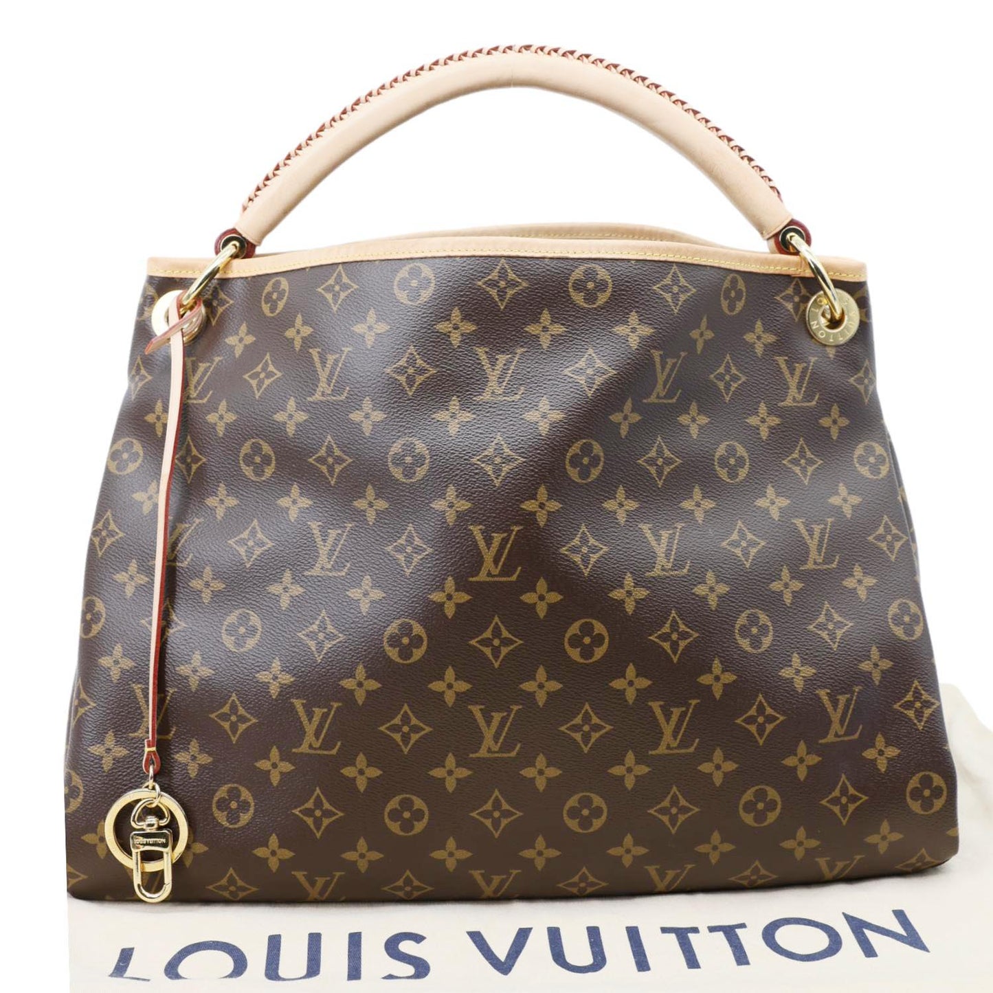 LOUIS VUITTON Artsy MM Monogram Canvas Hobo Bag Brown