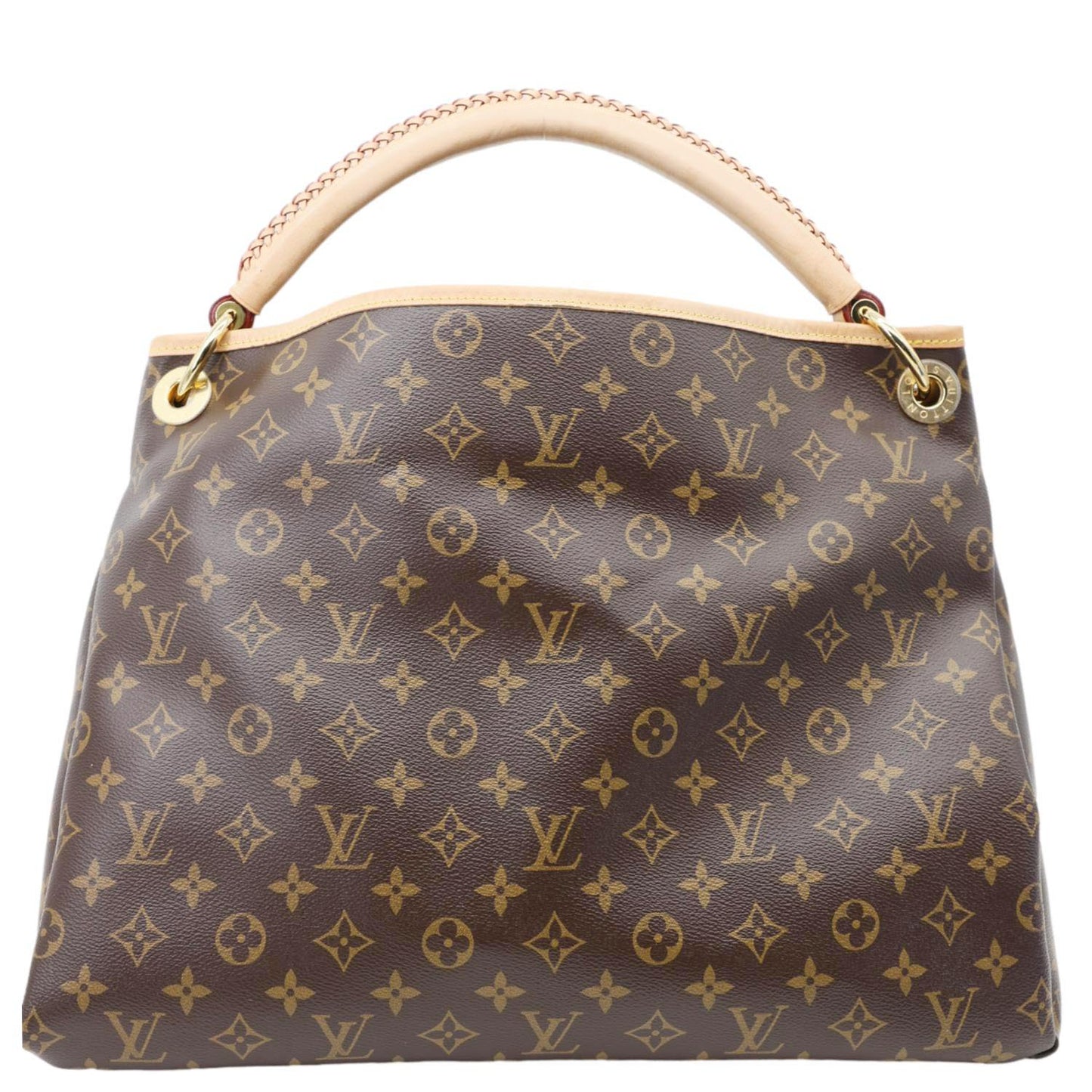 LOUIS VUITTON Artsy MM Monogram Canvas Hobo Bag Brown