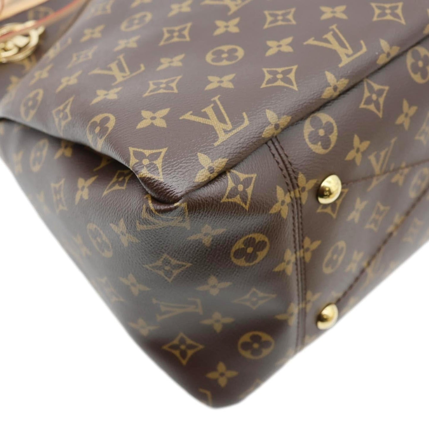 LOUIS VUITTON Artsy MM Monogram Canvas Hobo Bag Brown