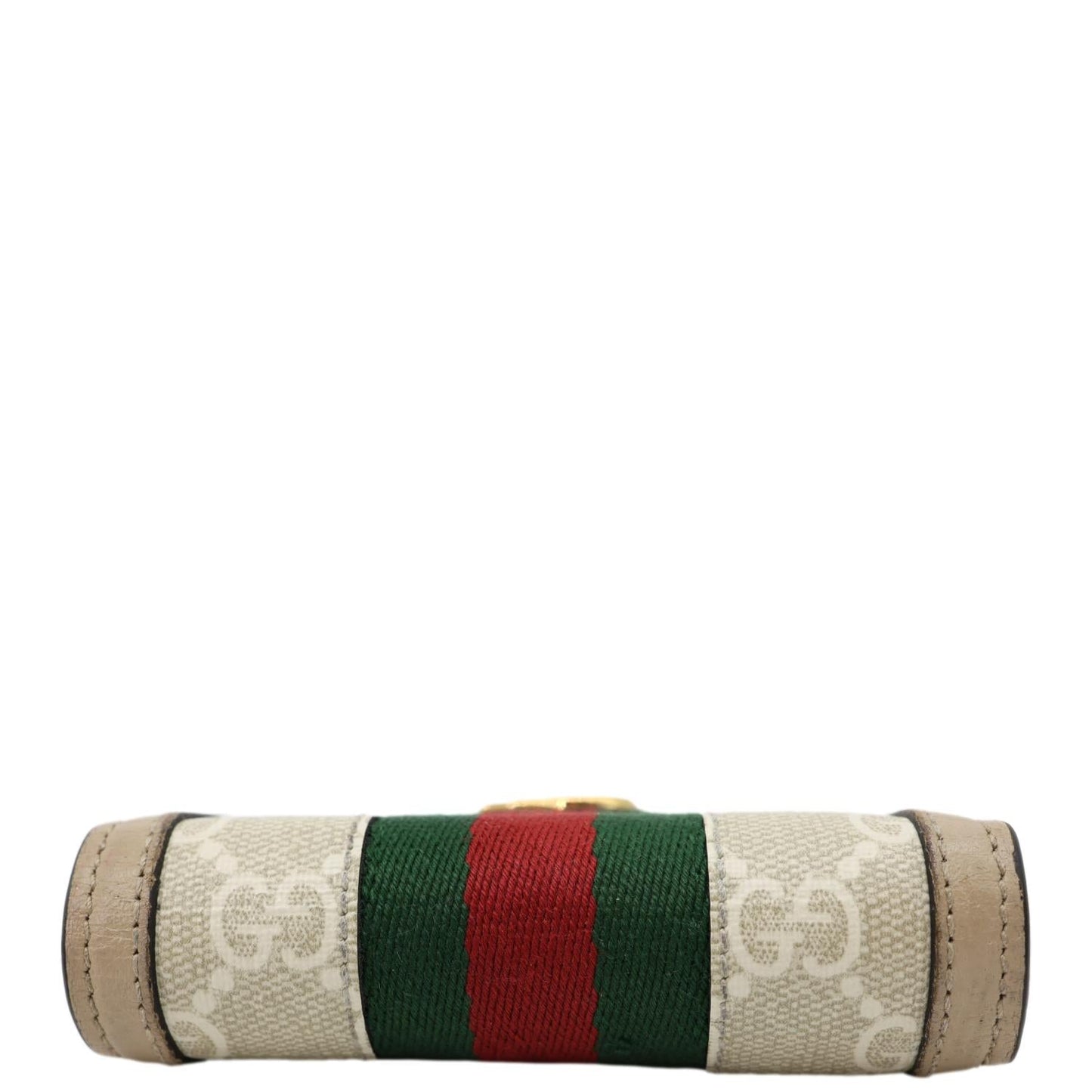 GUCCI Ophidia Web GG Supreme Canvas Card Case Wallet Beige 523155