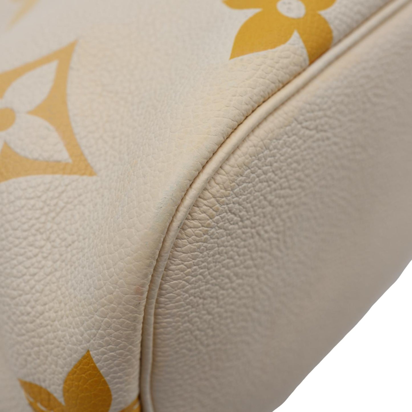 LOUIS VUITTON Marshmallow Giant By The Pool Empreinte Leather Hobo Bag Cream