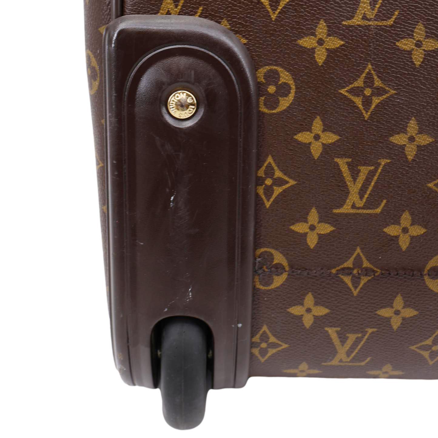 LOUIS VUITTON Eole 50 Monogram Canvas Rolling Luggage Bag Brown