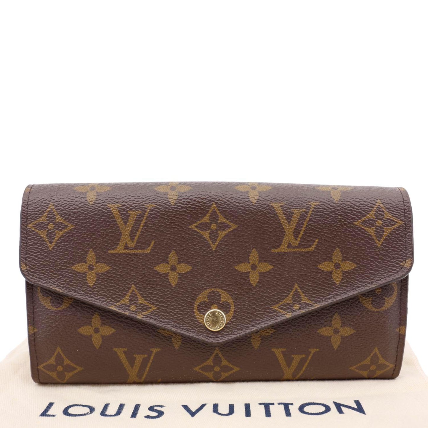 LOUIS VUITTON Sarah Monogram Canvas Wallet Fuchsia