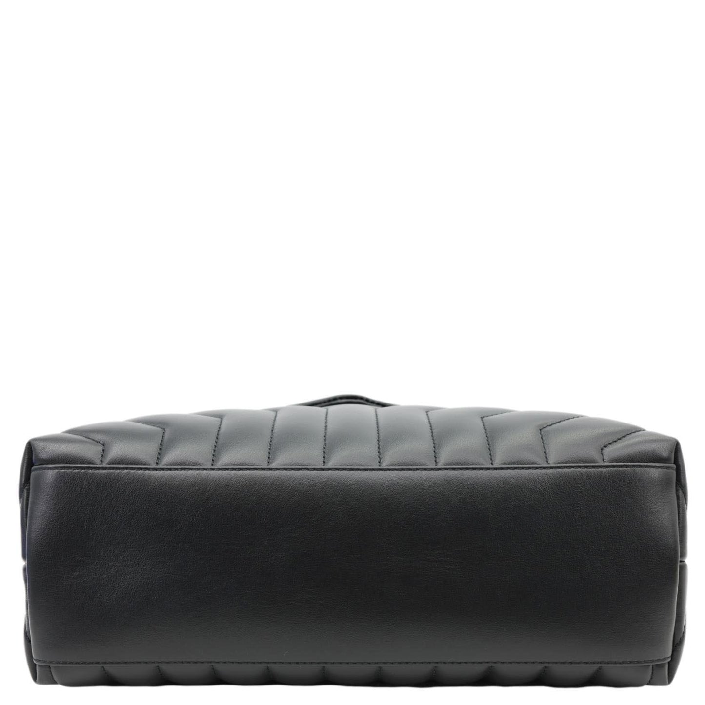 YVES SAINT LAURENT Loulou Medium Quilted Leather Crossbody Bag Black