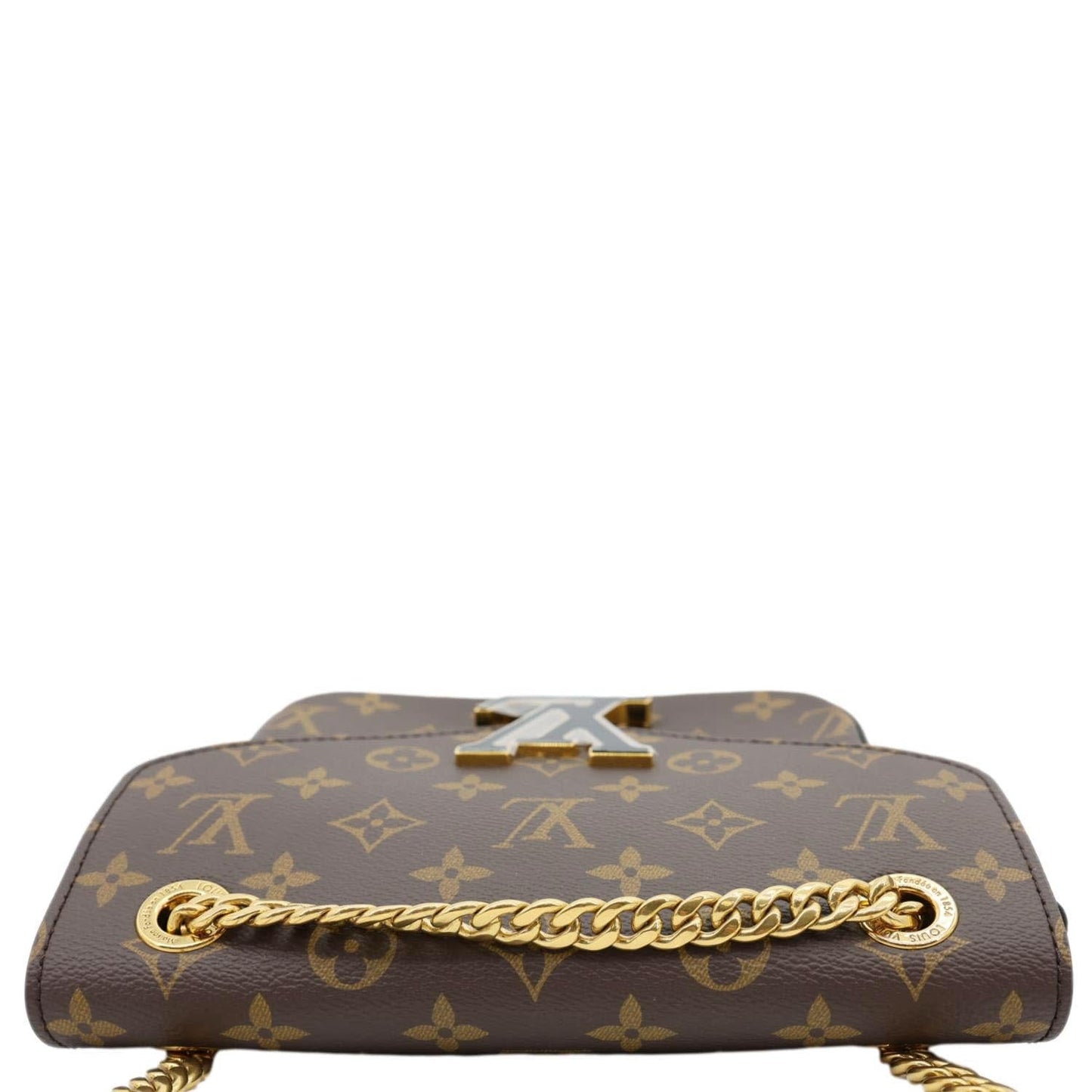 LOUIS VUITTON Passy NM Monogram Canvas Shoulder Bag Brown