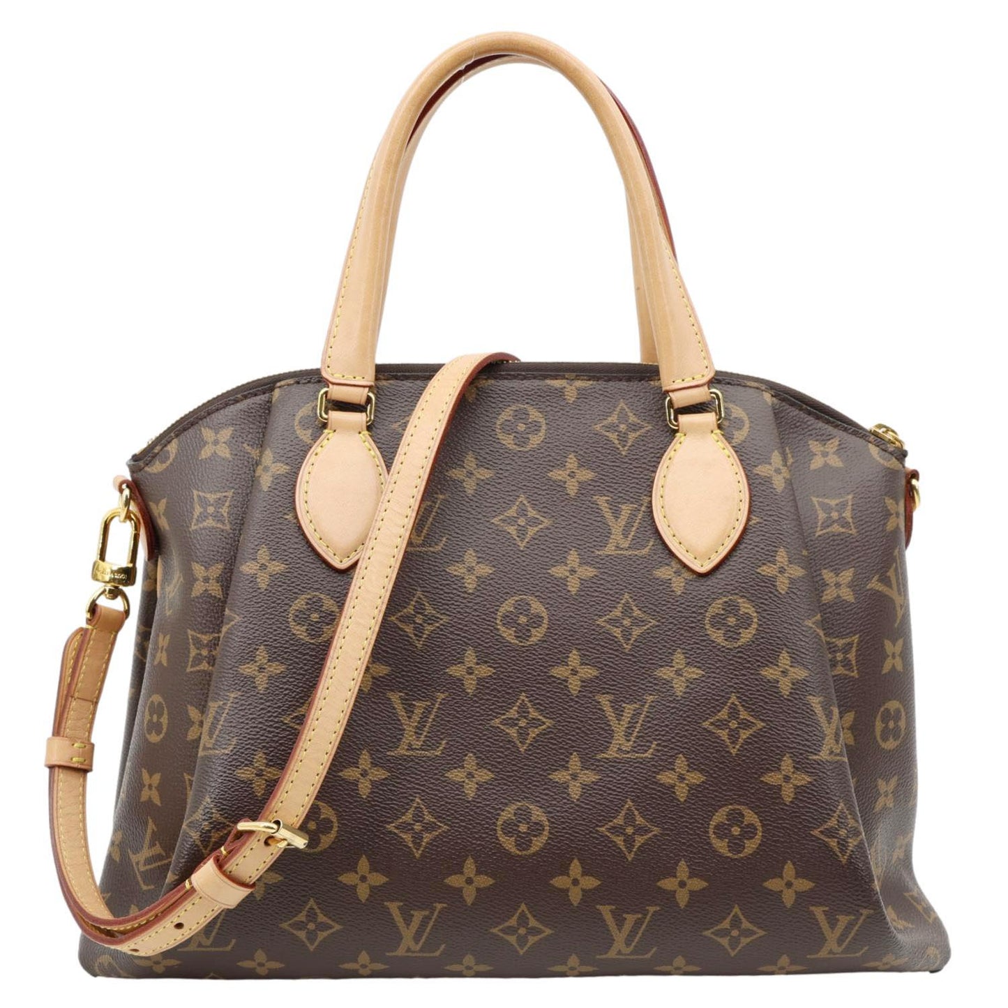 LOUIS VUITTON Rivoli MM Monogram Canvas Shoulder Bag Brown