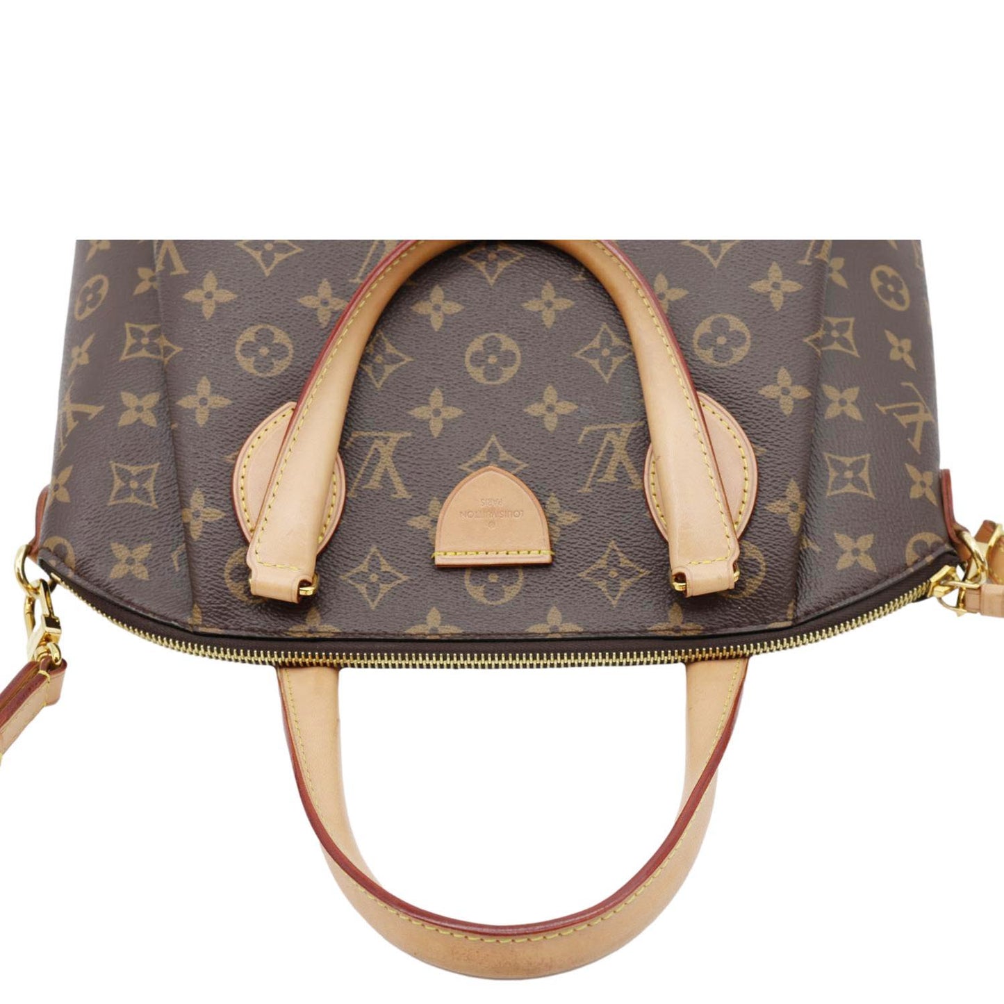 LOUIS VUITTON Rivoli MM Monogram Canvas Shoulder Bag Brown