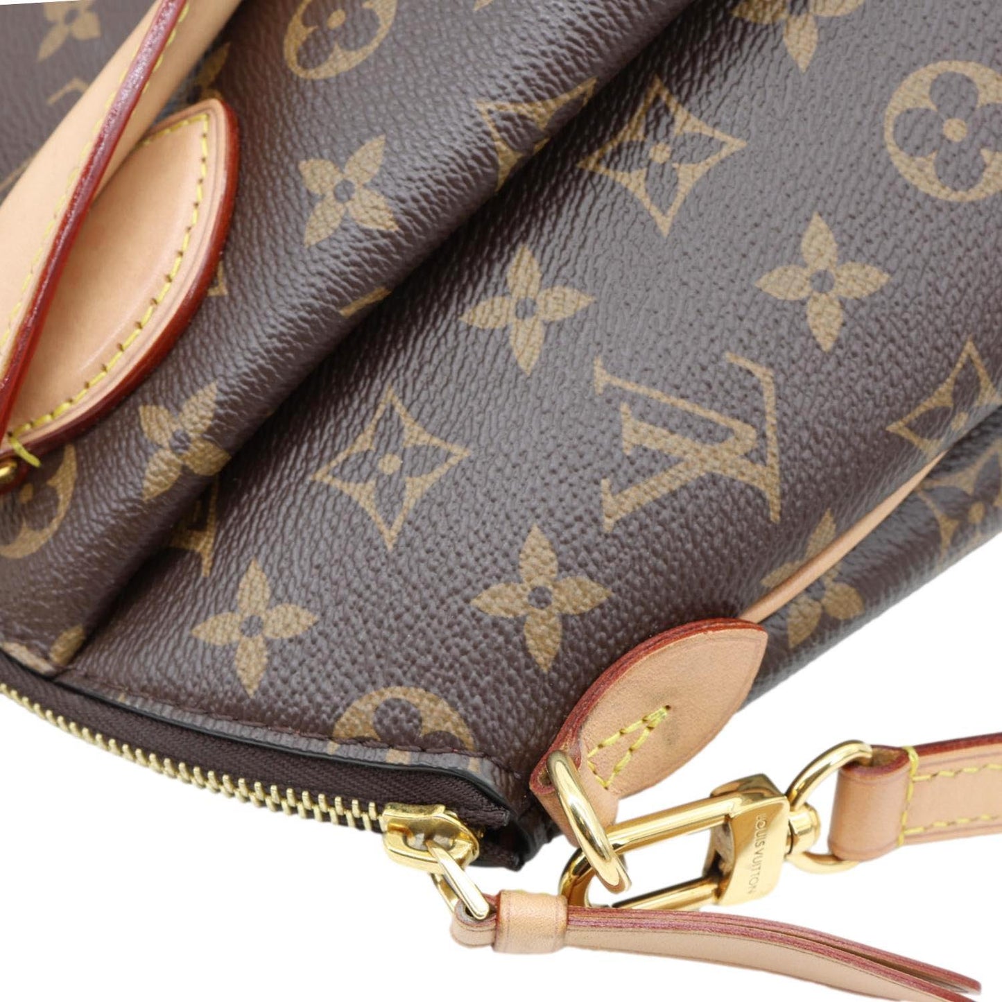 LOUIS VUITTON Rivoli MM Monogram Canvas Shoulder Bag Brown