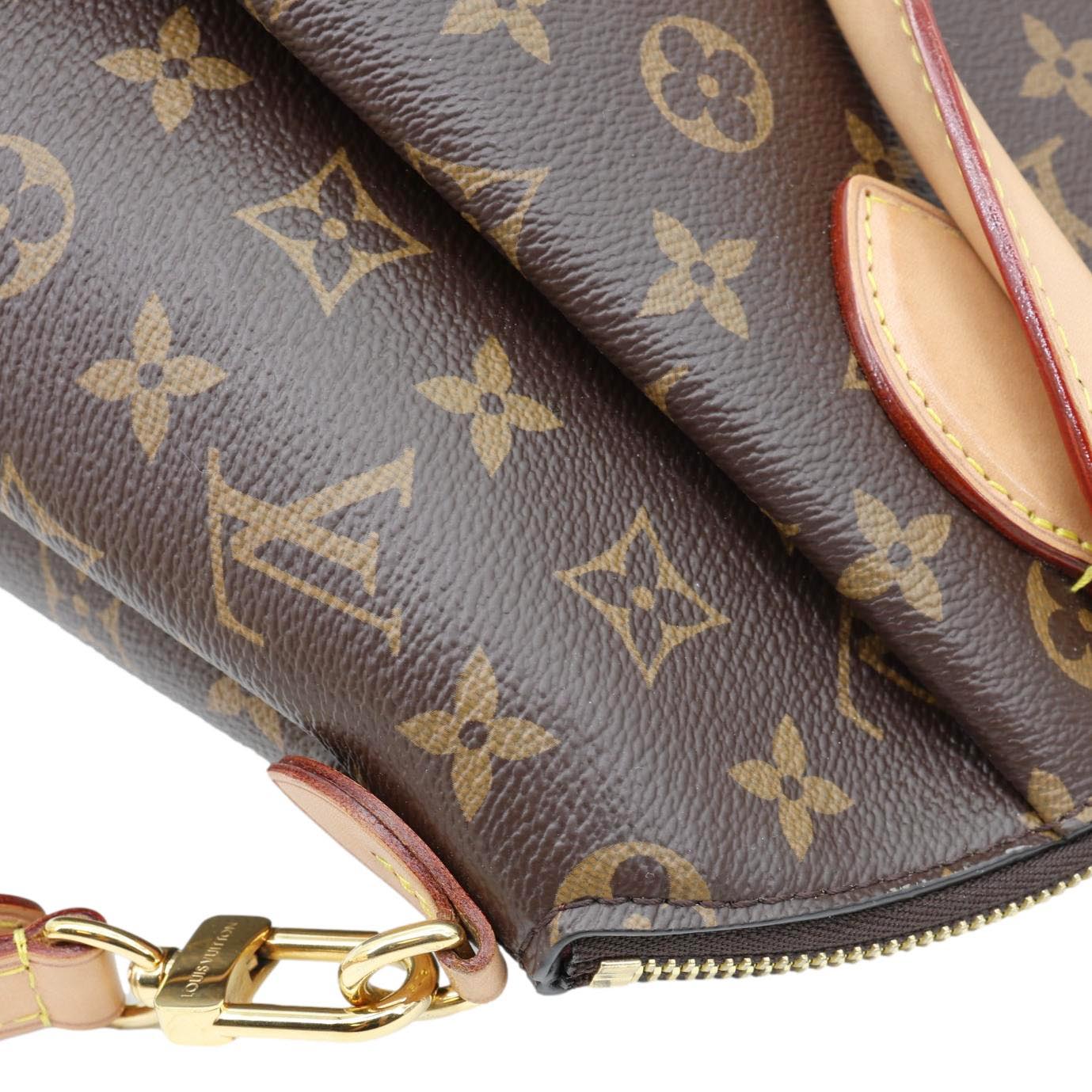 LOUIS VUITTON Rivoli MM Monogram Canvas Shoulder Bag Brown