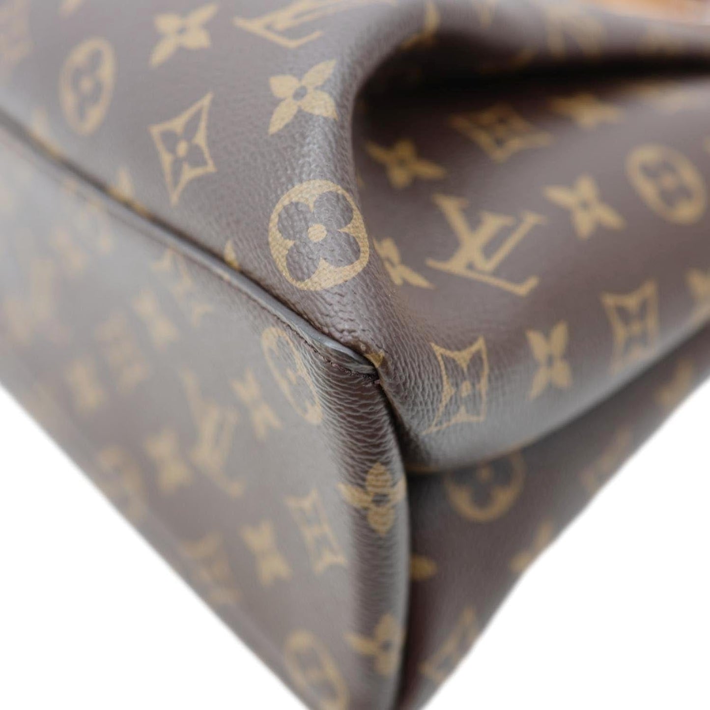 LOUIS VUITTON Rivoli MM Monogram Canvas Shoulder Bag Brown