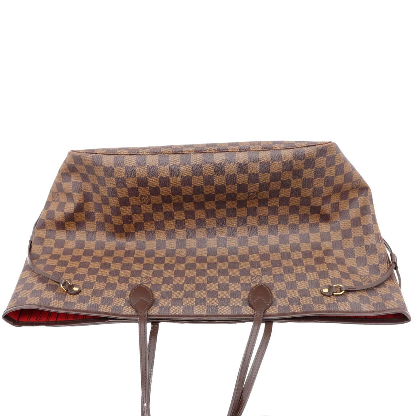 LOUIS VUITTON Neverfull GM Damier Ebene Tote Shoulder Bag Brown