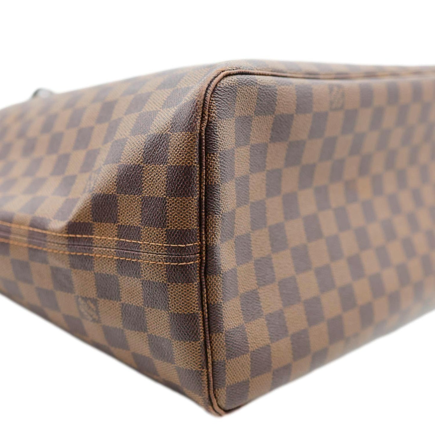 LOUIS VUITTON Neverfull GM Damier Ebene Tote Shoulder Bag Brown