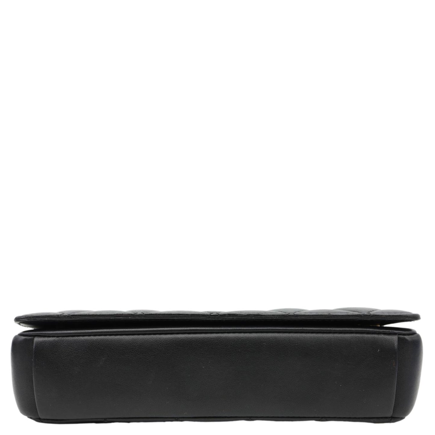 CHANEL Diamond Flap Quilted Leather Bag Crossbody Bag Black