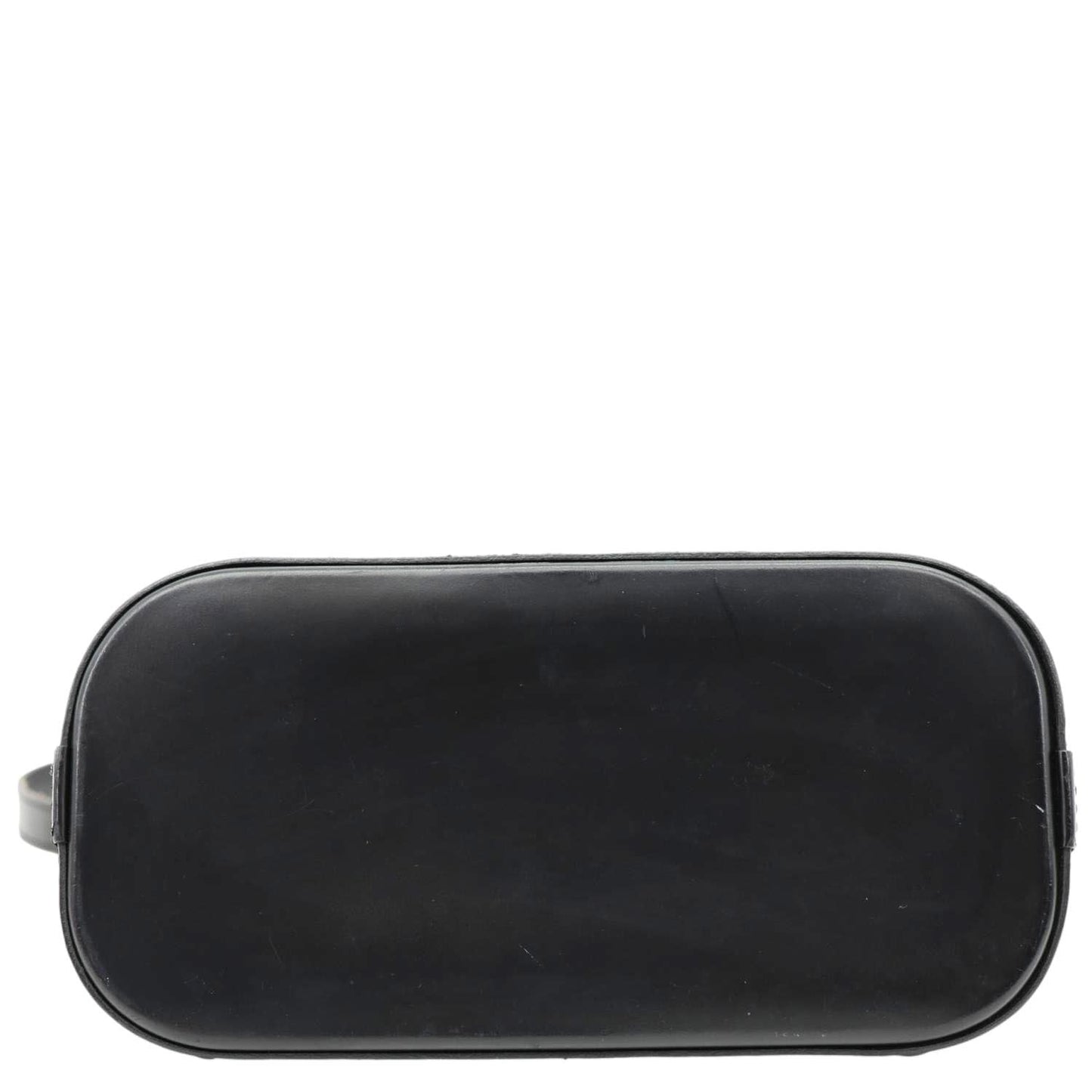 LOUIS VUITTON Alma BB Epi Leather Satchel Bag Black