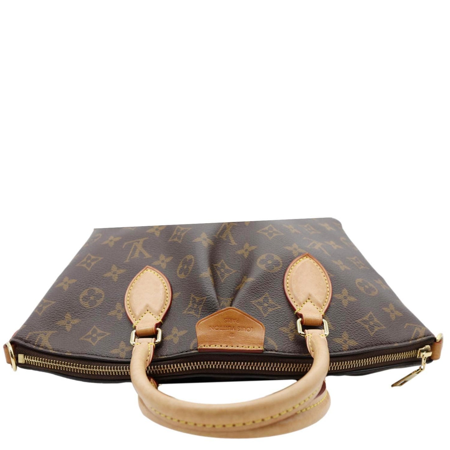 LOUIS VUITTON Boetie MM Monogram Canvas Zipped Tote Bag Brown