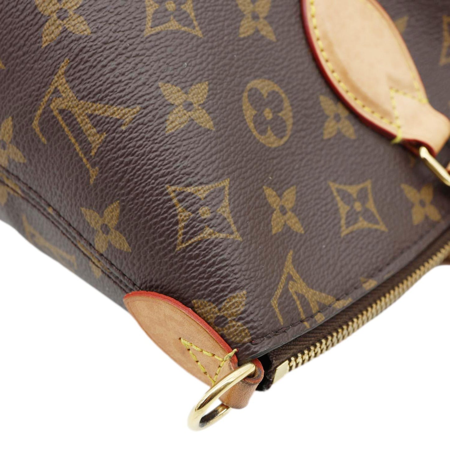 LOUIS VUITTON Boetie MM Monogram Canvas Zipped Tote Bag Brown