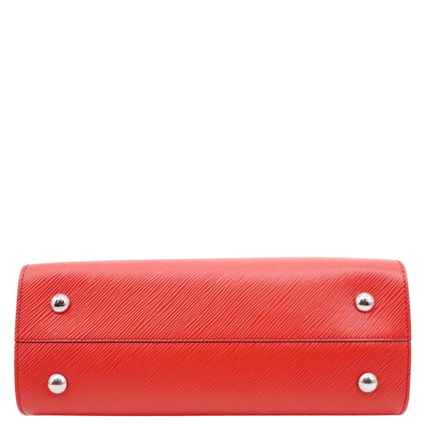 LOUIS VUITTON Twist Epi Leather Tote Bag Red