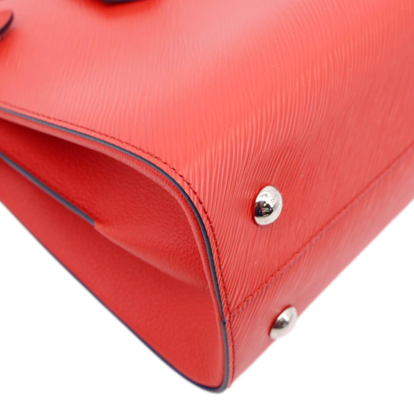 LOUIS VUITTON Twist Epi Leather Tote Bag Red