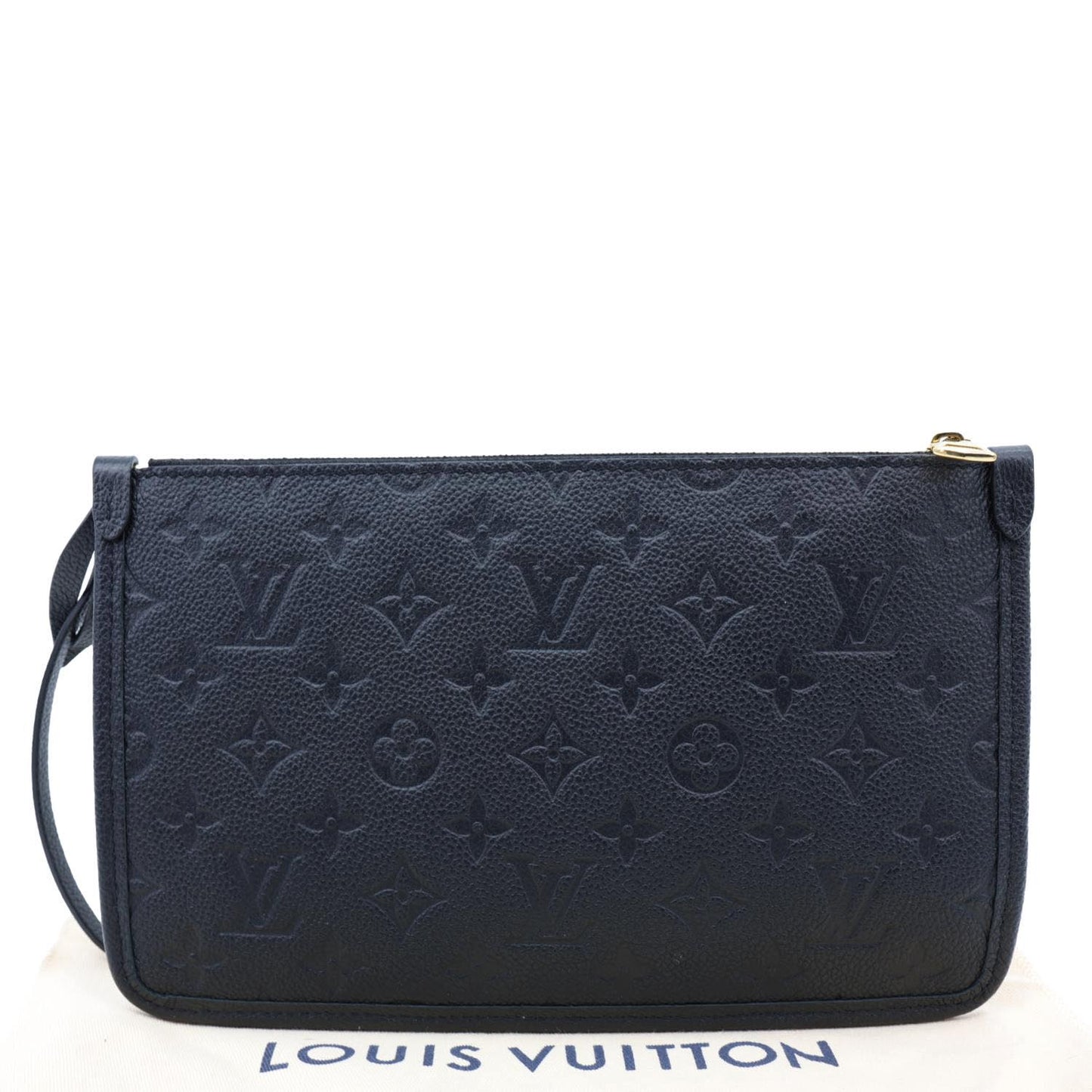 LOUIS VUITTON Empreinte Leather Wristlet Black