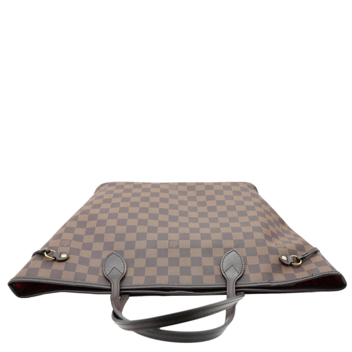 LOUIS VUITTON Neverfull MM Damier Ebene Tote Bag Brown