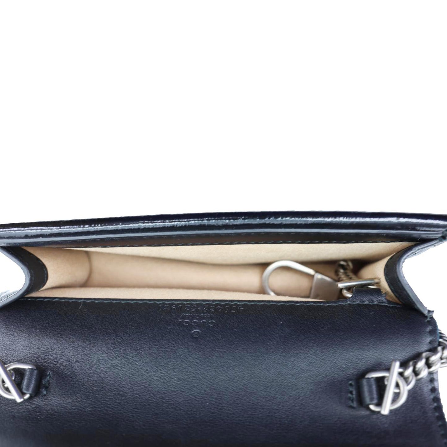 GUCCI Dionysus Super Mini GG Monogram Velvet Crossbody Bag Blue 476432
